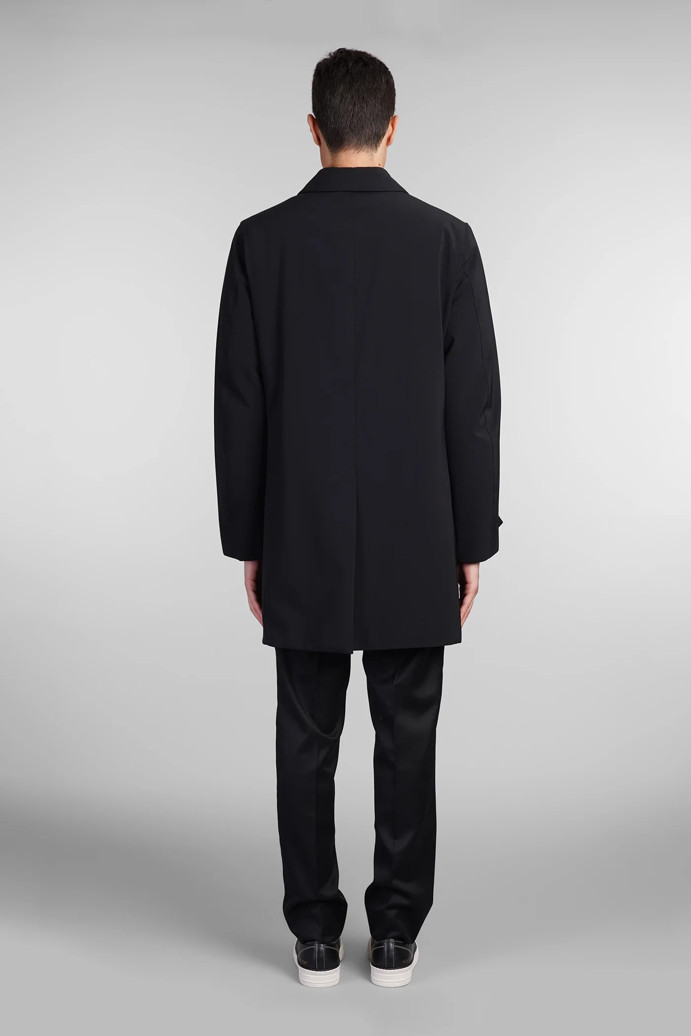 Perfetto Coat in black polyester - Image 3