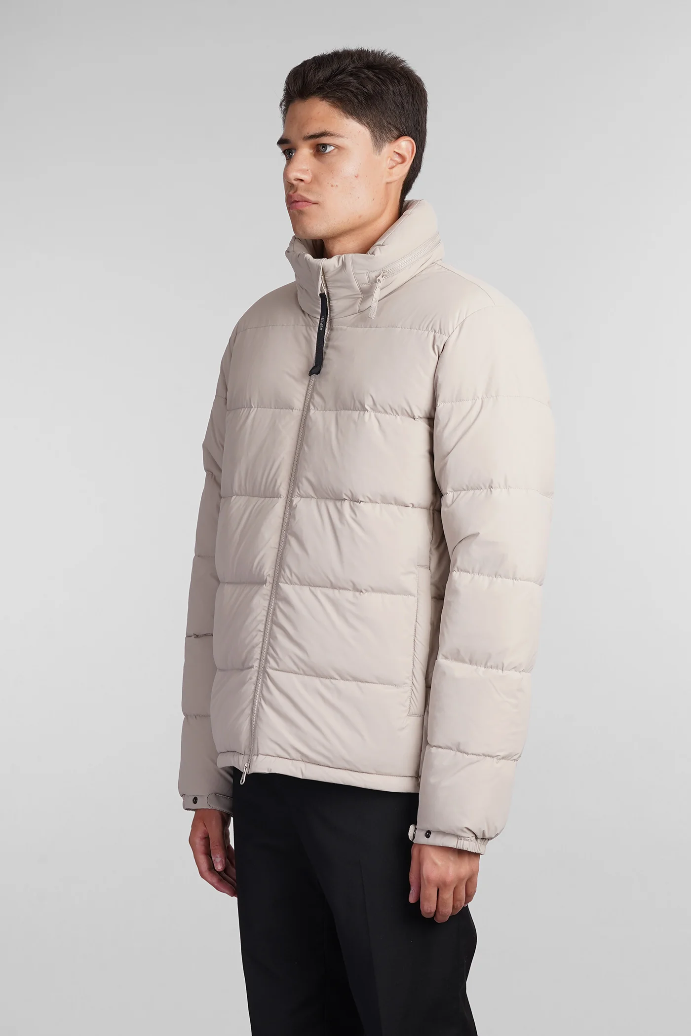 Pocoelastico re puffer in beige polyamide - Image 4