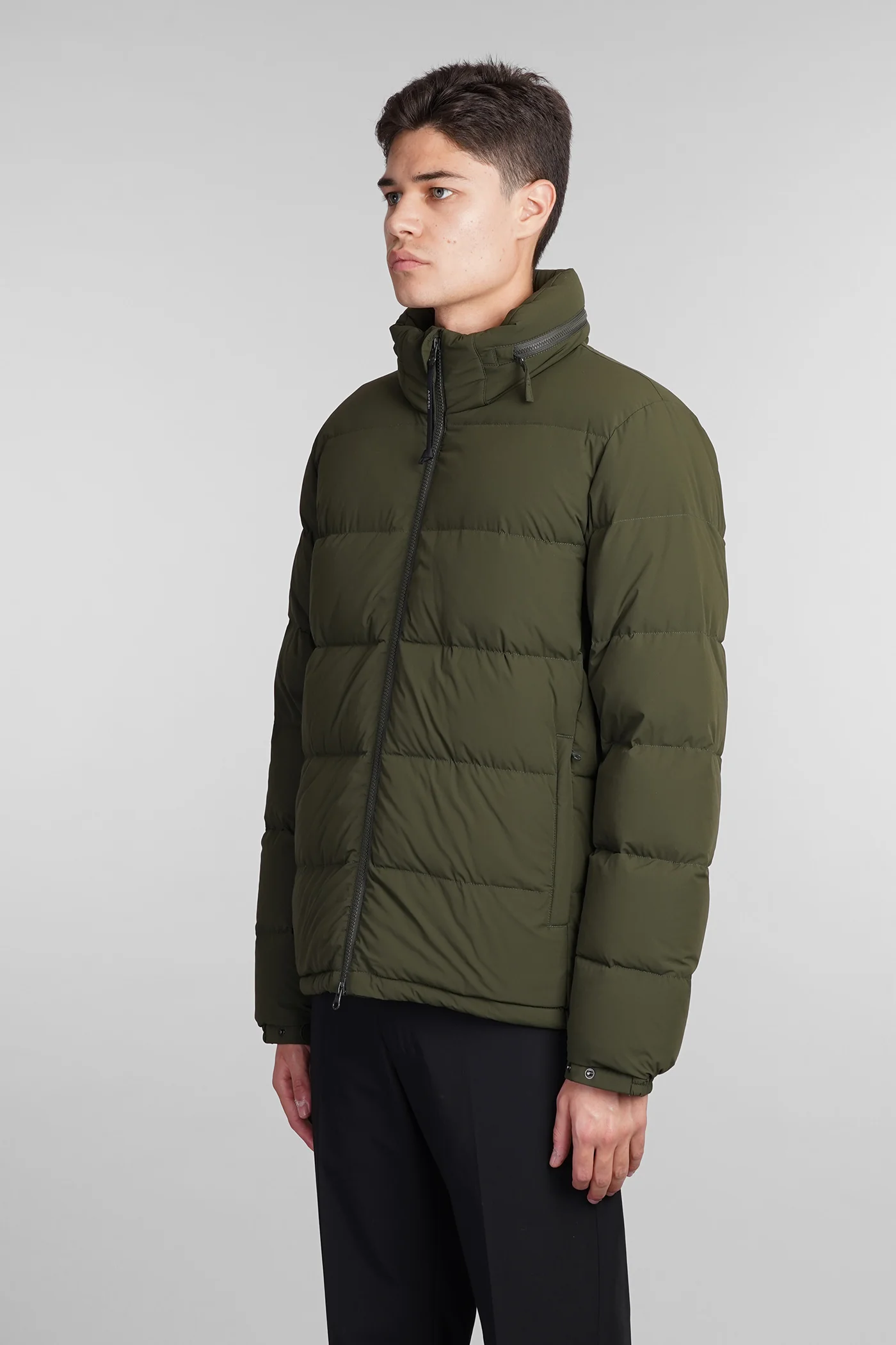 Pocoelastico re puffer in green polyamide - Image 4
