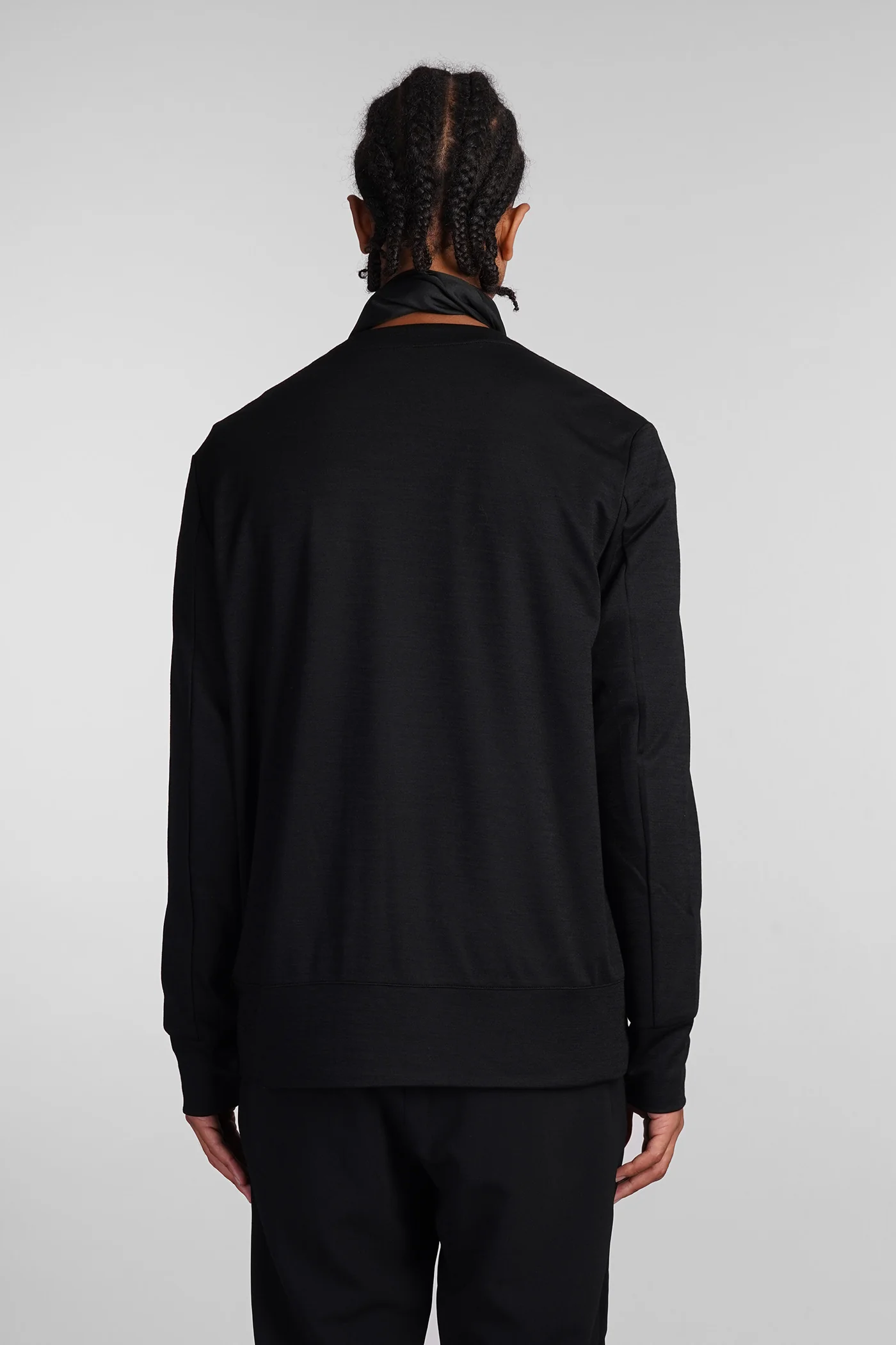 Cardigan in black wool - Image 3