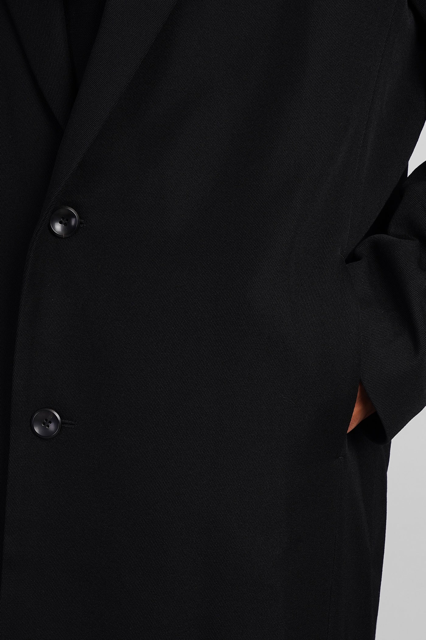 Coat in black wool - Image 5