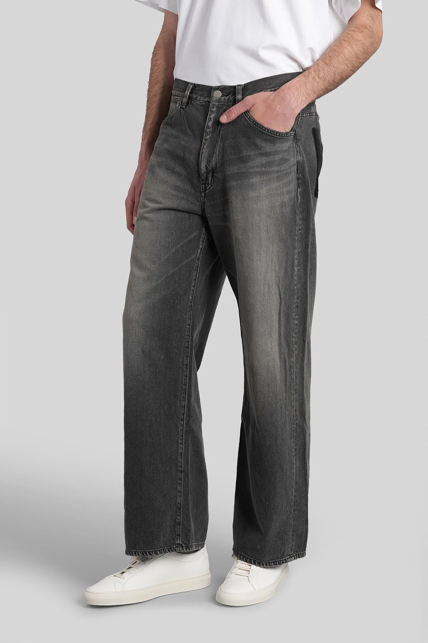 Jeans in black cotton - Image 4