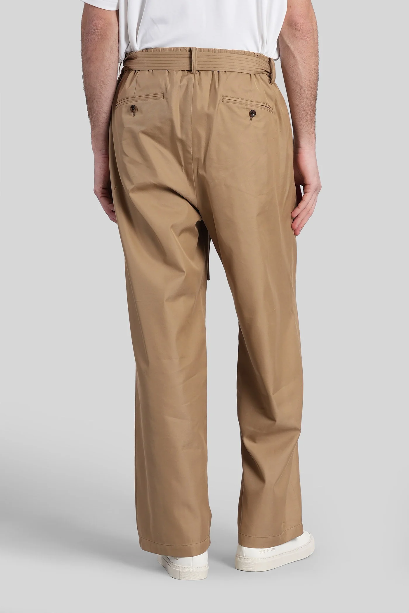 Pants in beige cotton - Image 3