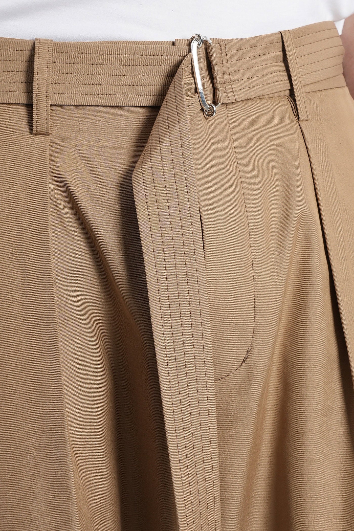 Pants in beige cotton - Image 5
