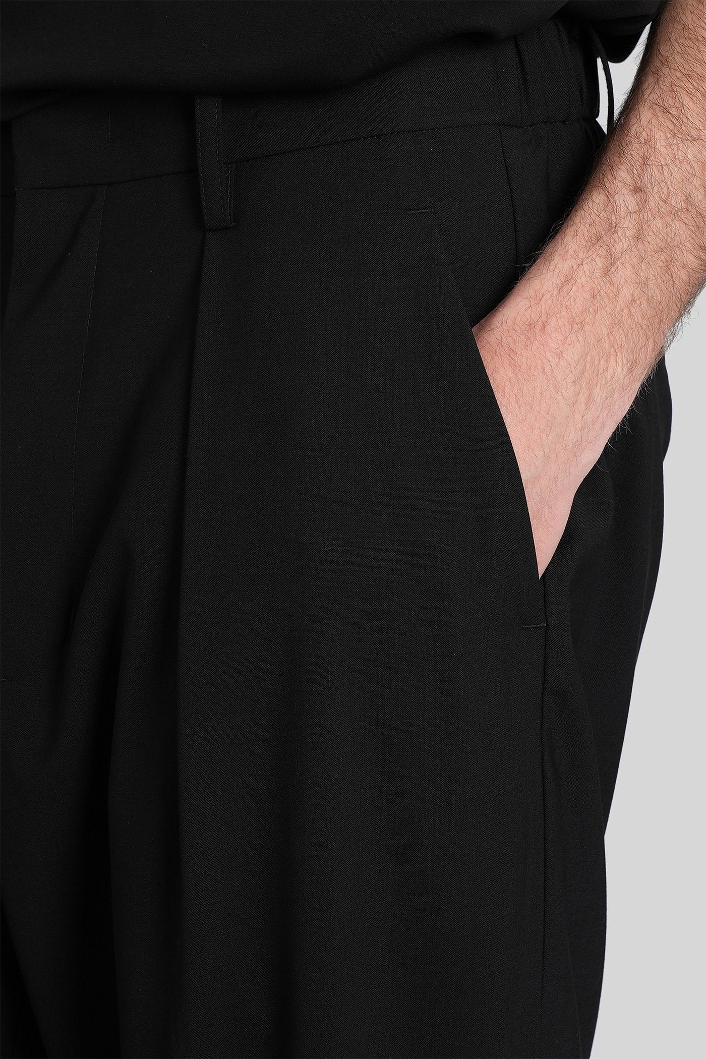 Pants in black wool - Image 5