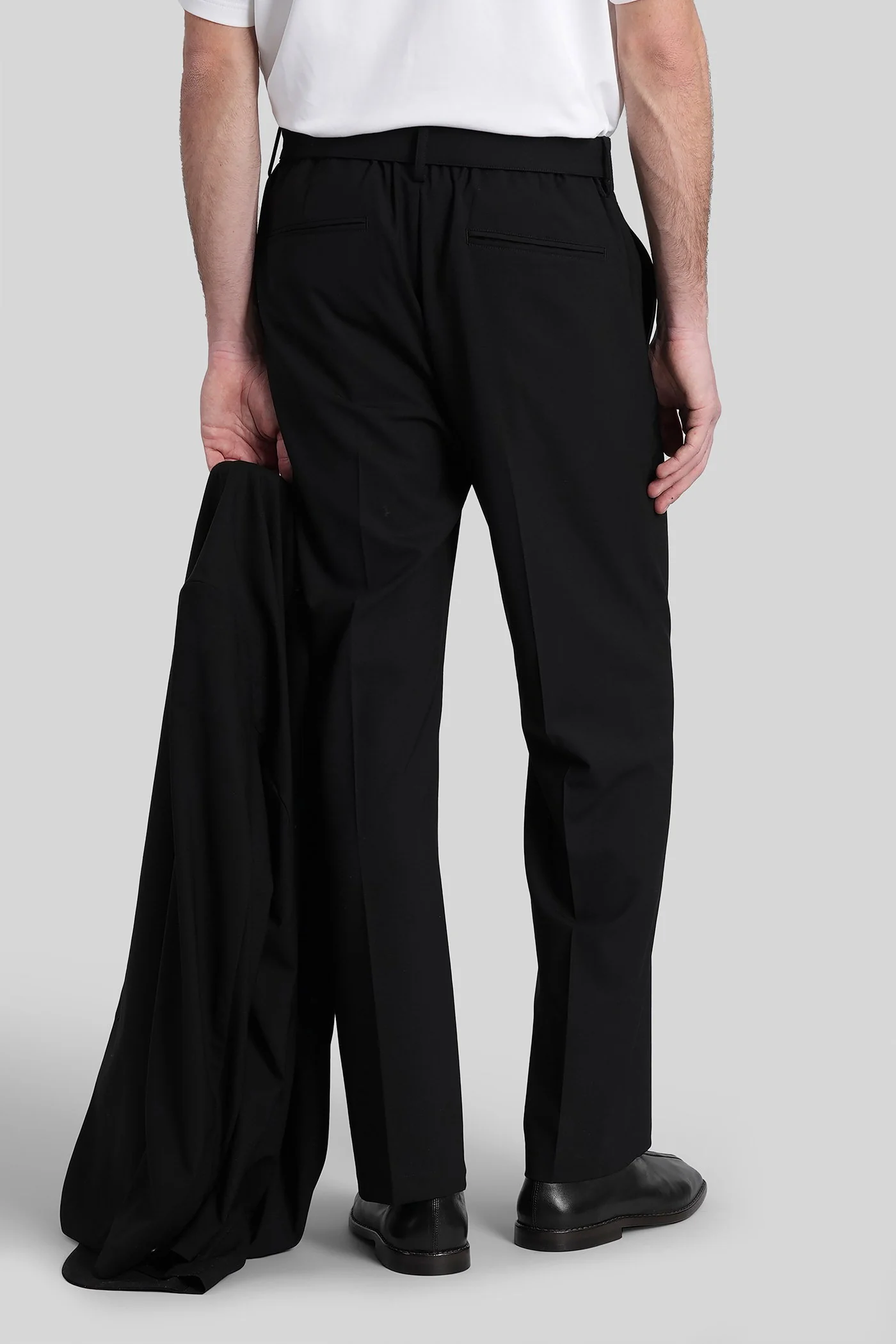Pants in black wool - Image 3