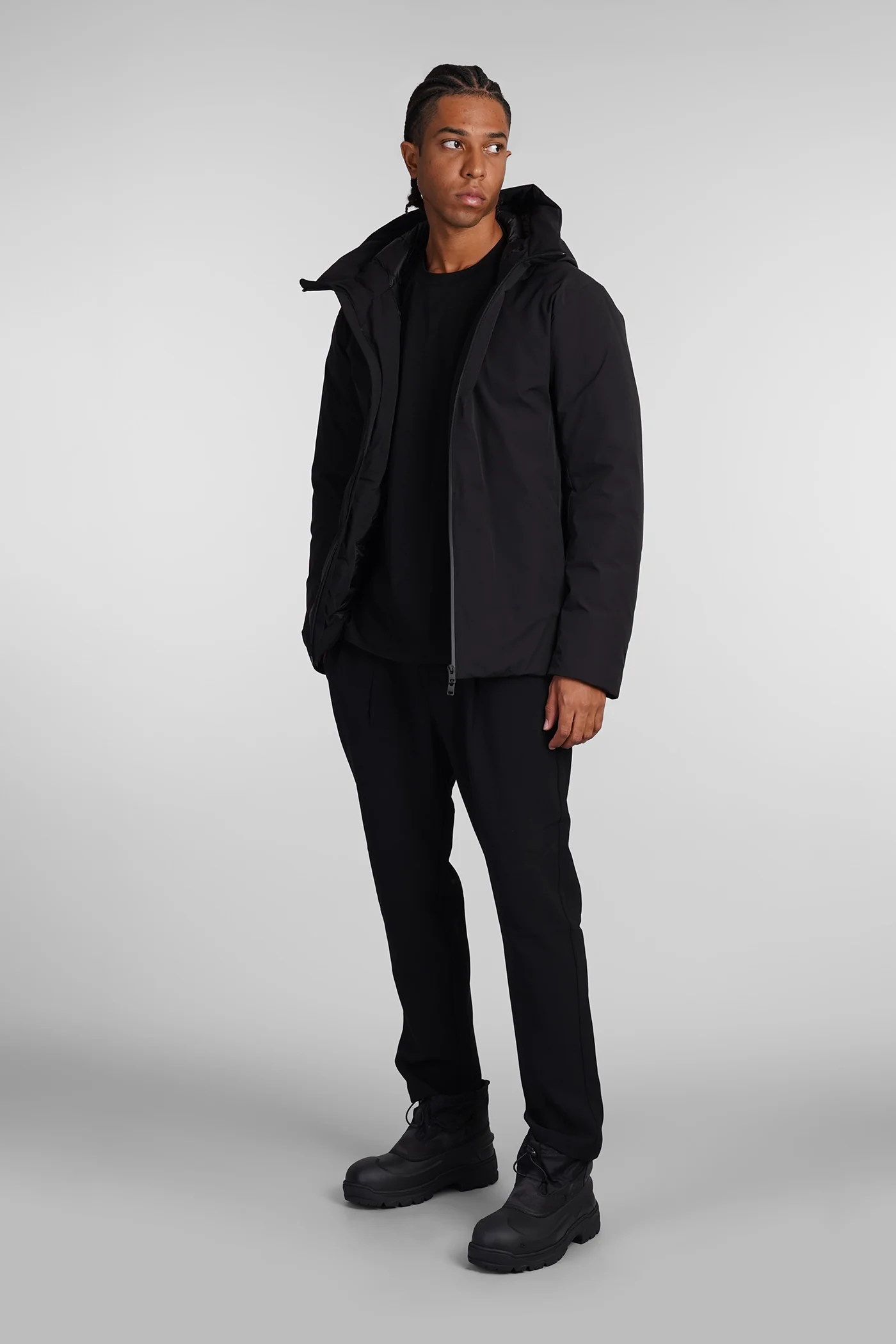 puffer in black nylon - Image 2