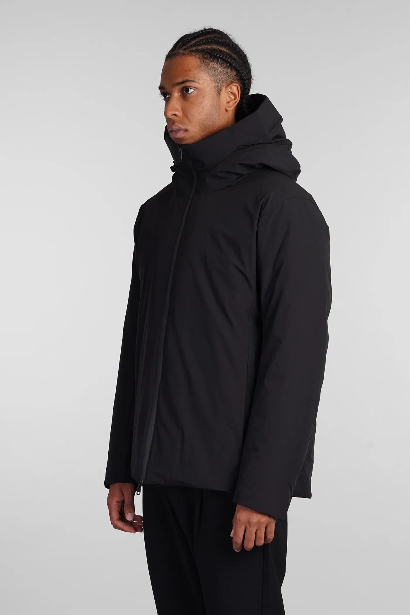 puffer in black nylon - Image 4