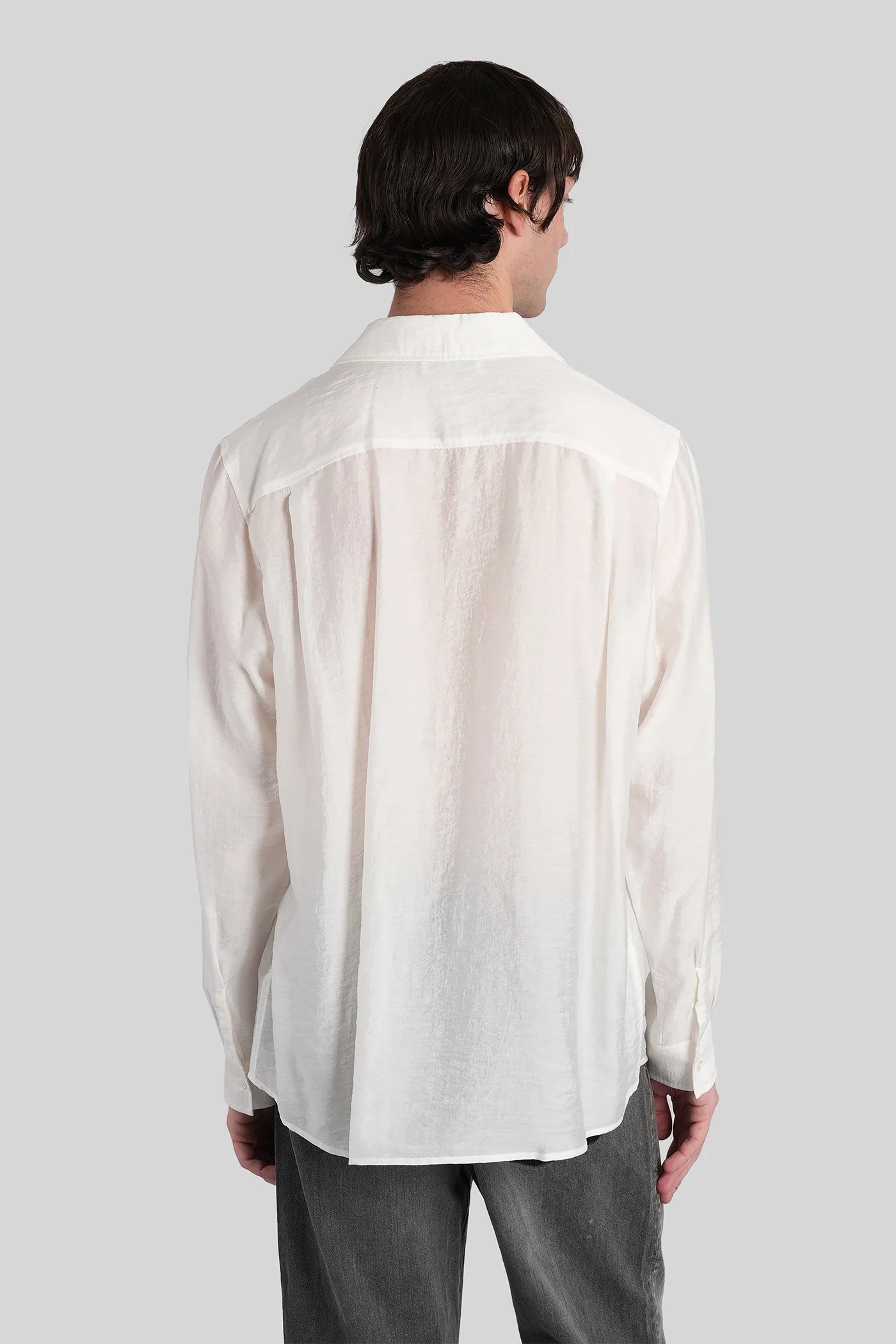 Shirt in white Cellulose - Image 3