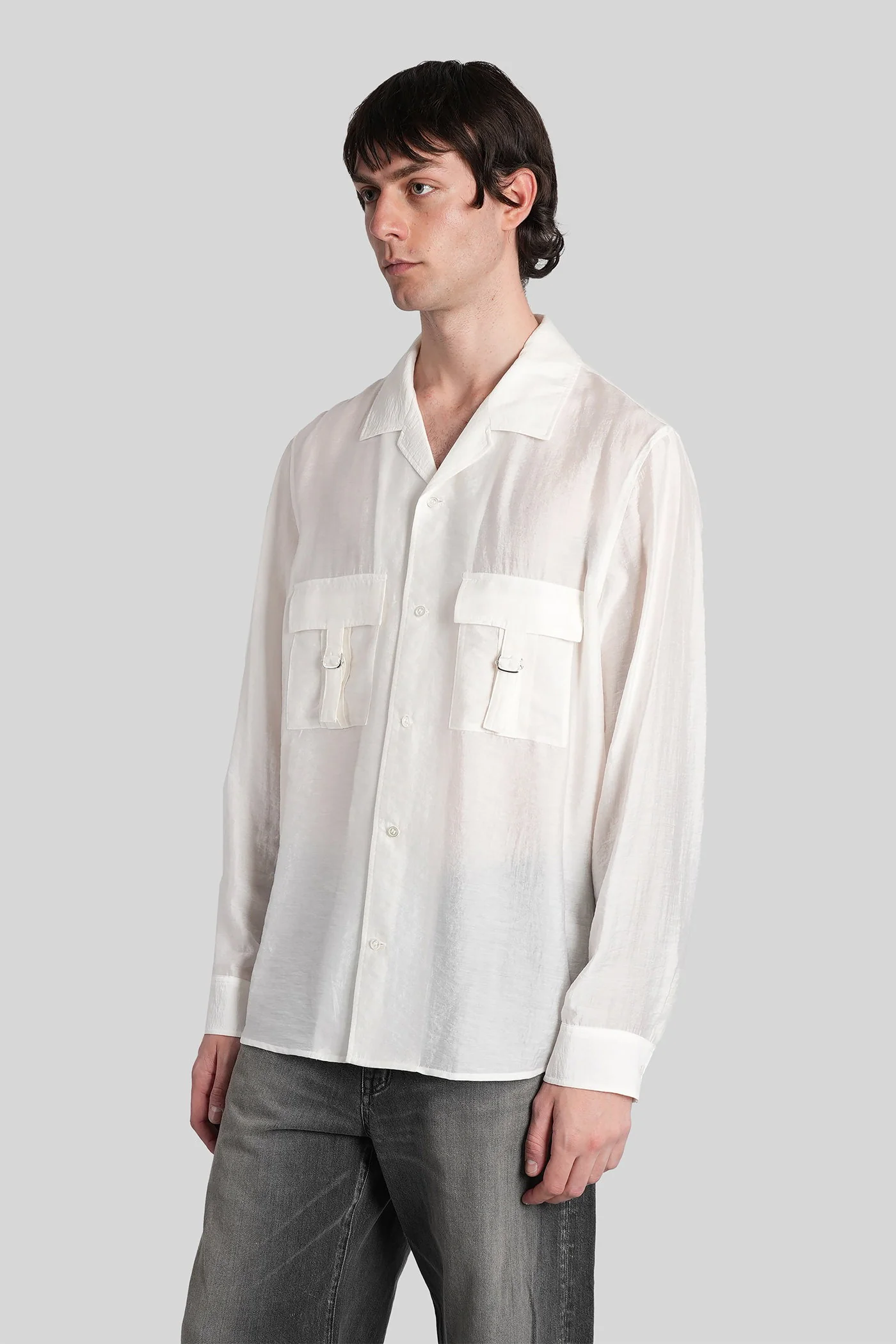 Shirt in white Cellulose - Image 4