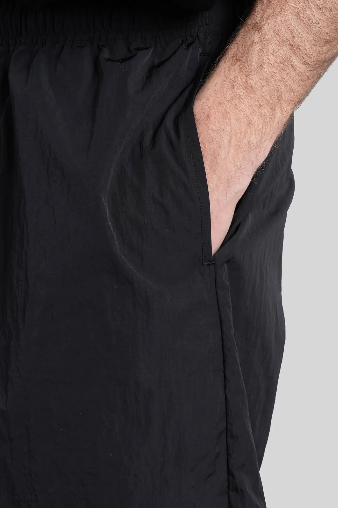 Shorts in black nylon - Image 5