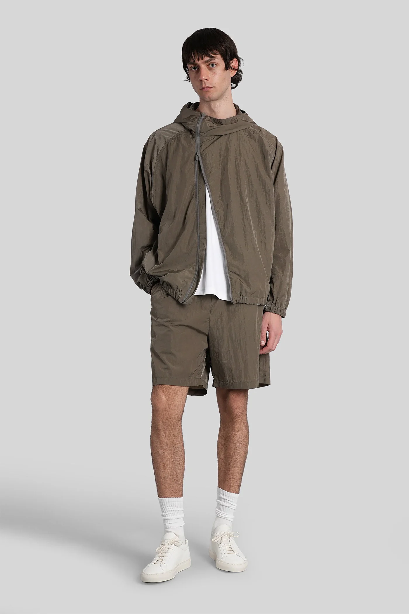 Shorts in green nylon - Image 2
