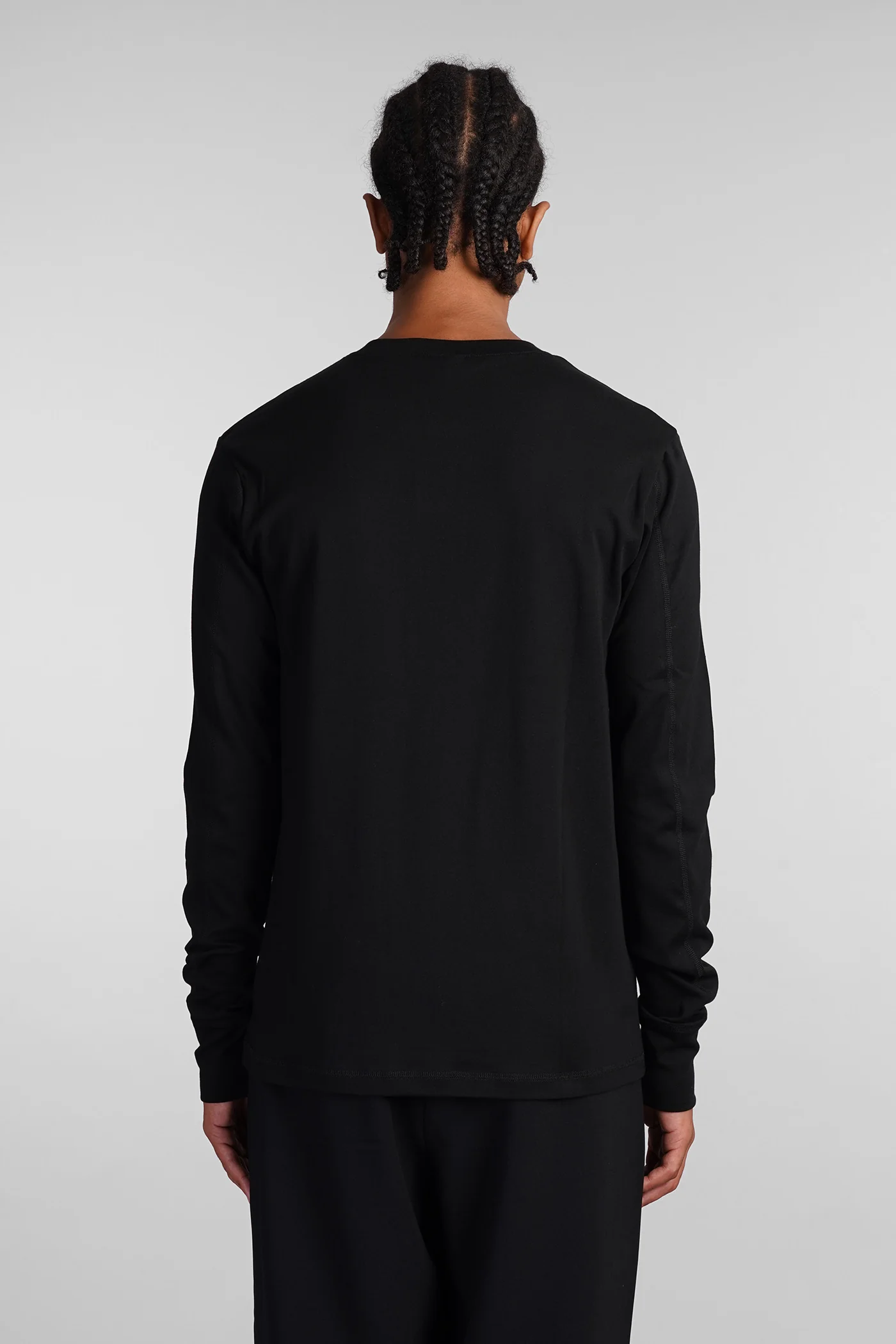 T-Shirt in black cotton - Image 3