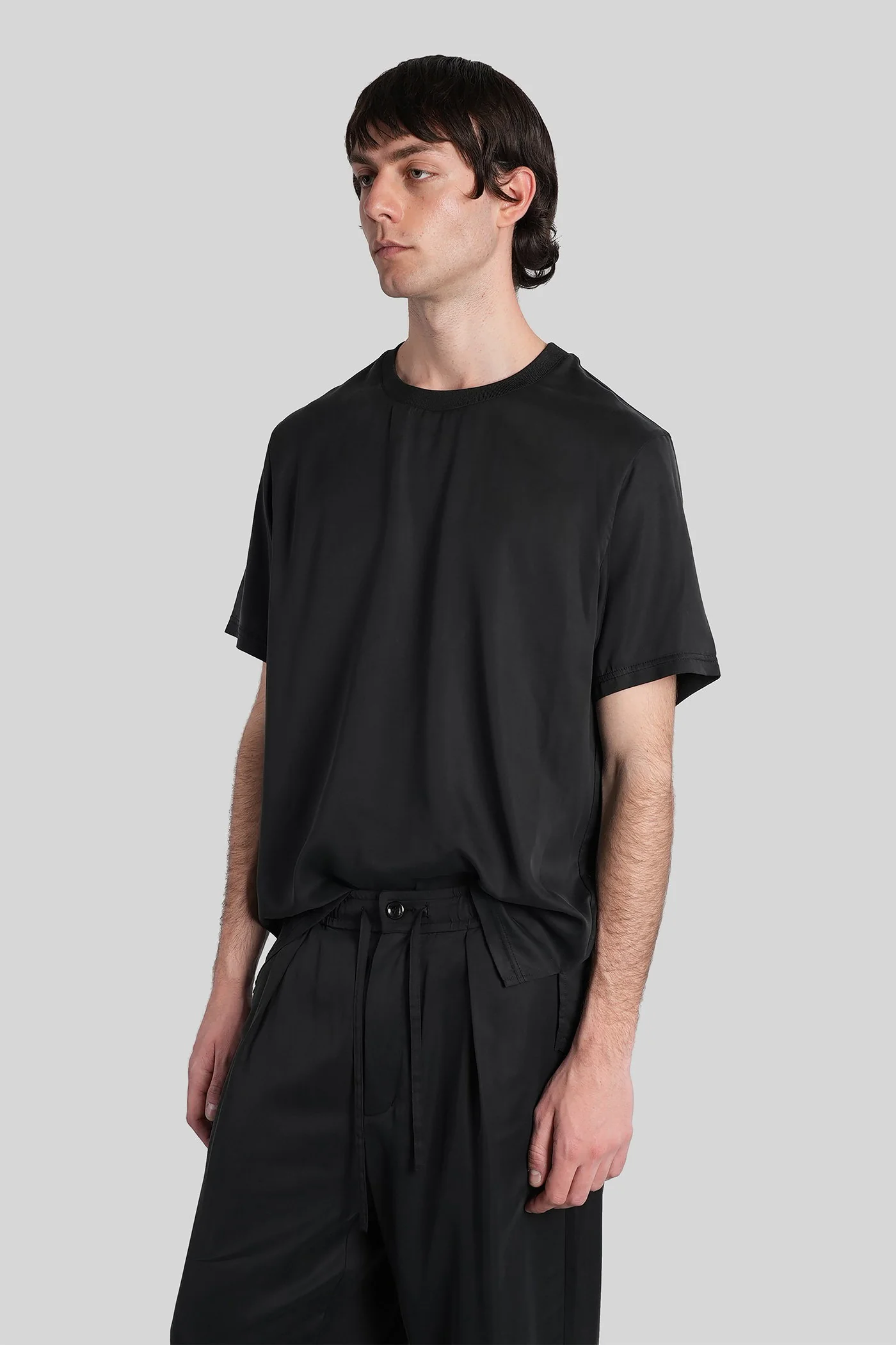 T-Shirt in black polyamide polyester - Image 4