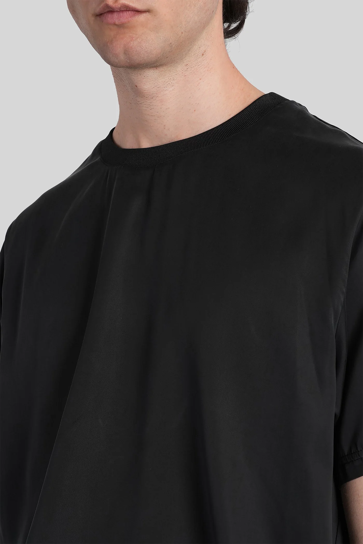 T-Shirt in black polyamide polyester - Image 5