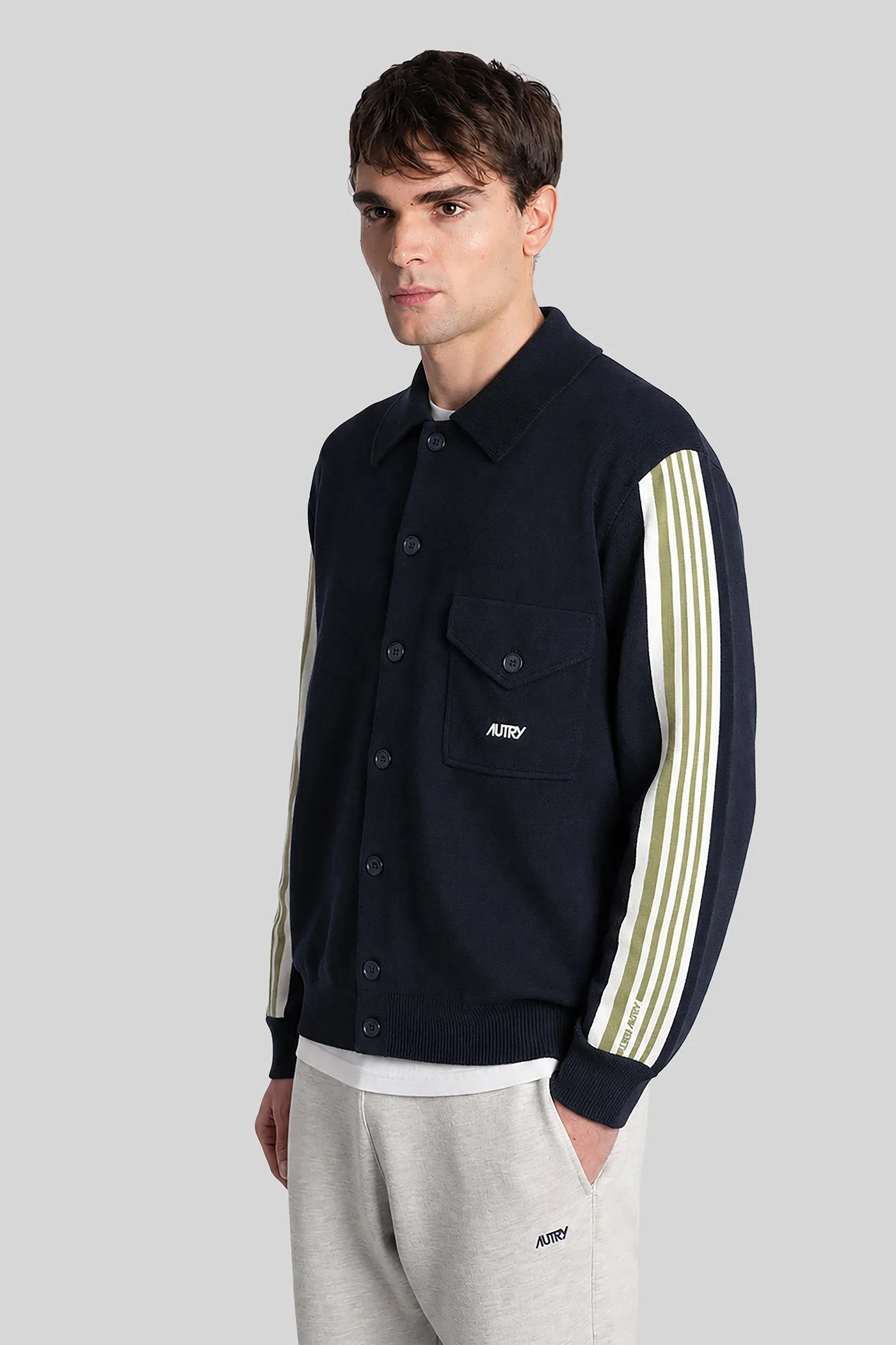 Casual jacket in blue viscose - Image 4