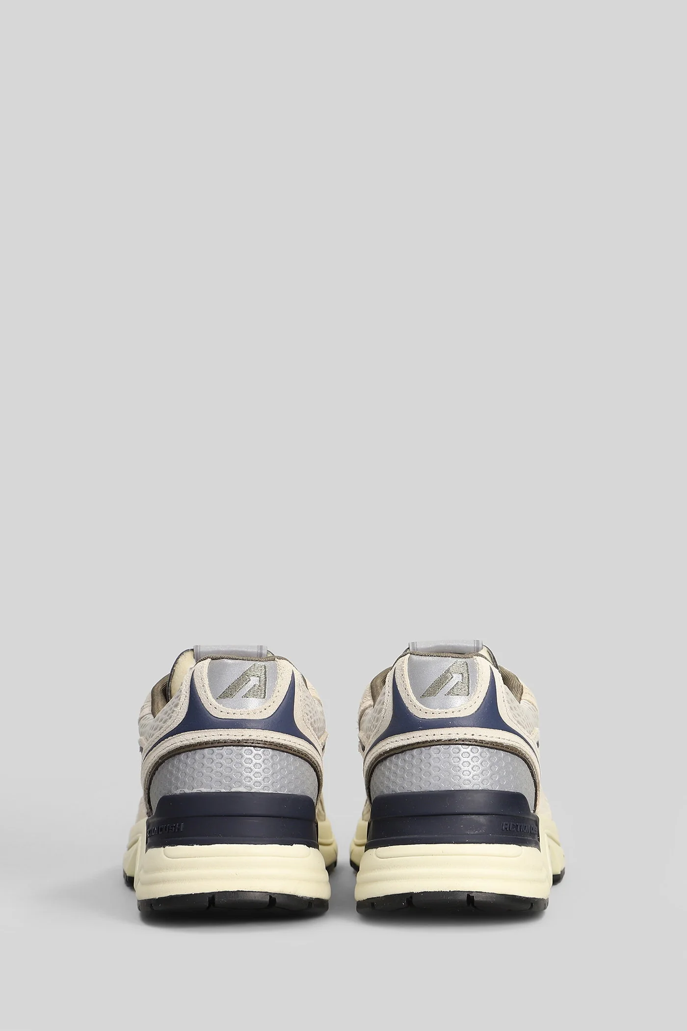 Hyperway Low Sneakers in beige Suede and fabric - Image 4