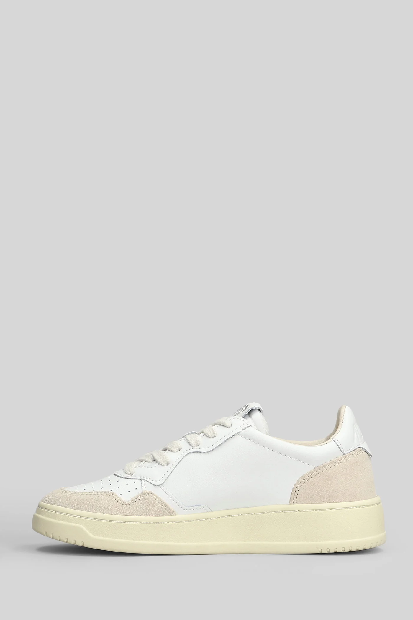 Medalist Sneakers in white suede and leather - Image 3