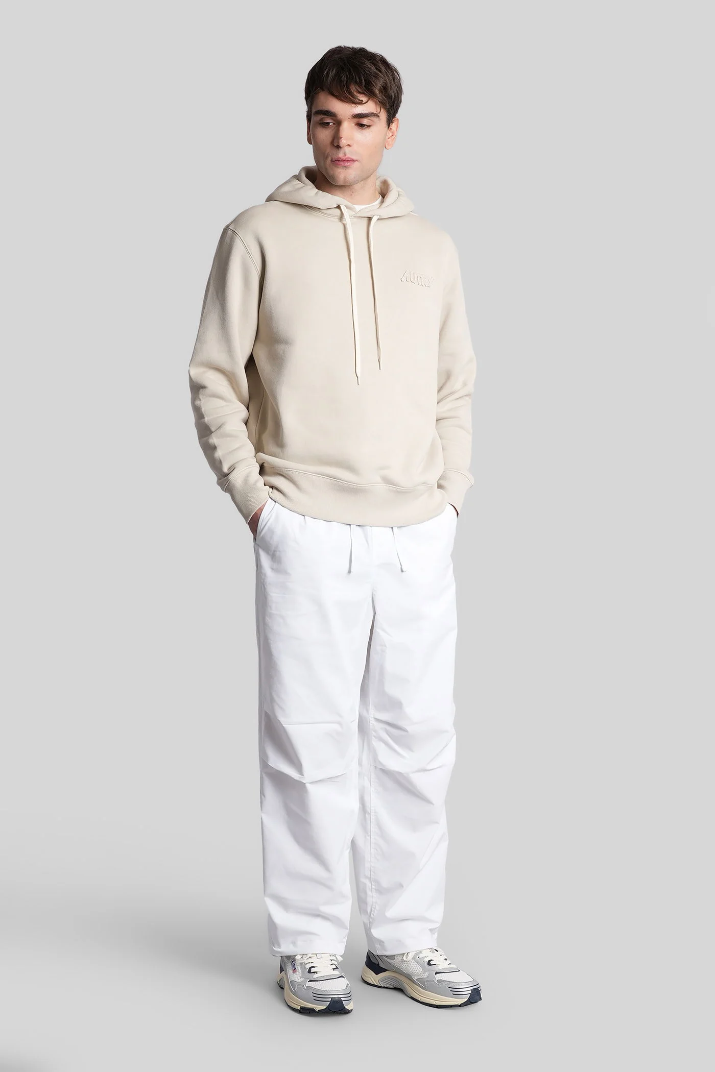 Pants in white nylon - Image 2