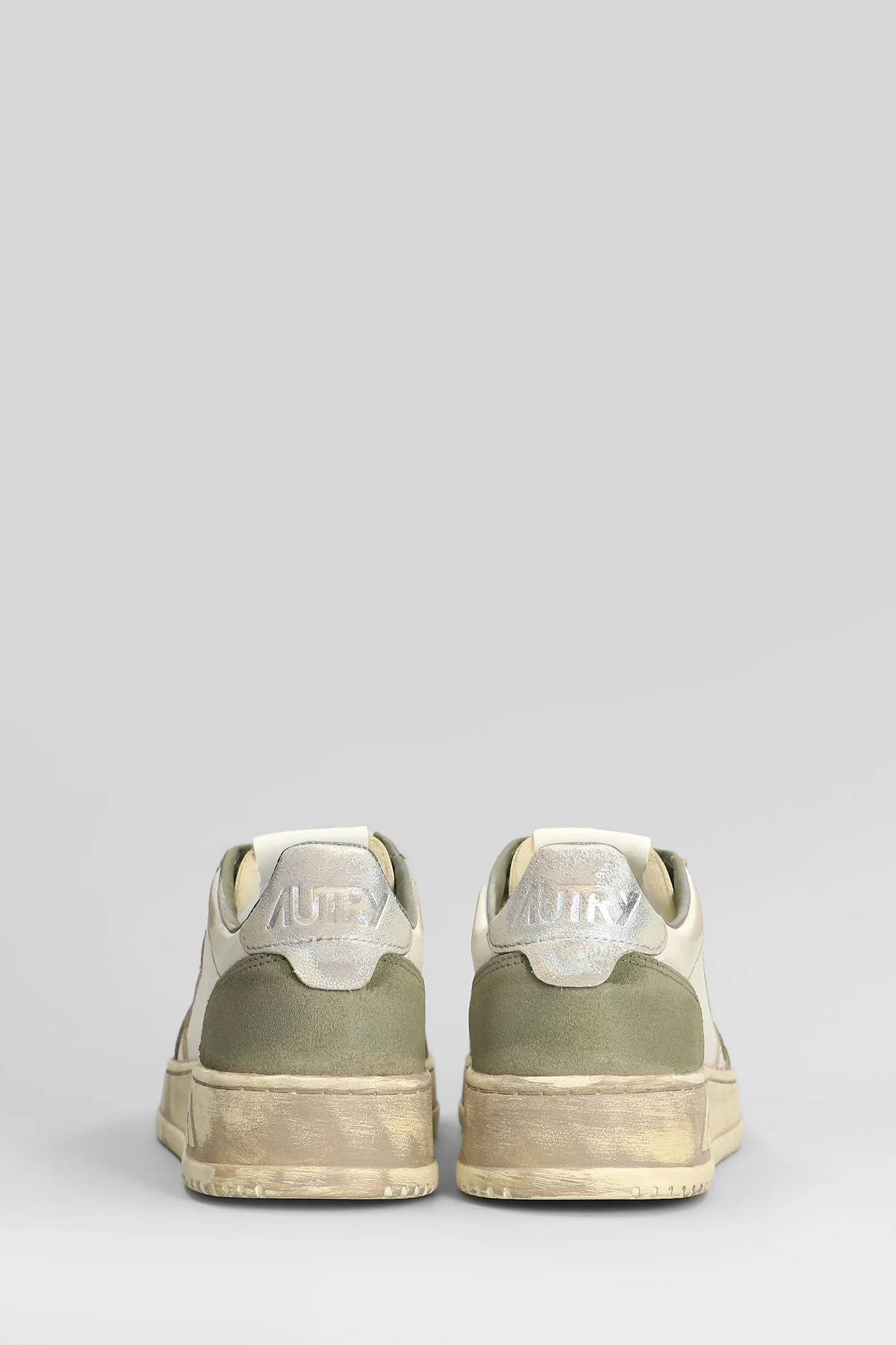 Sup Vint Low Sneakers in green suede and leather - Image 4