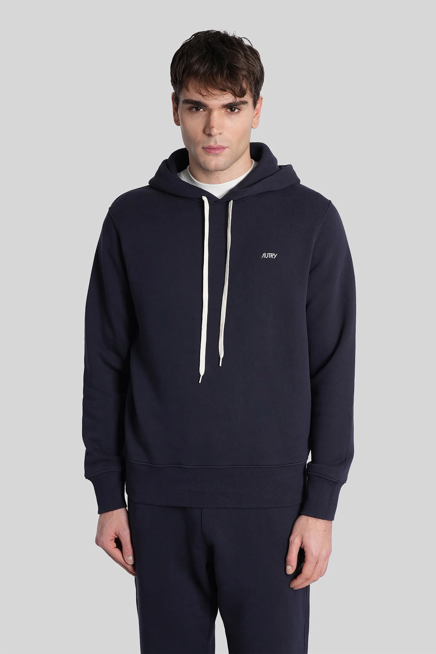Sweatshirt in blue cotton