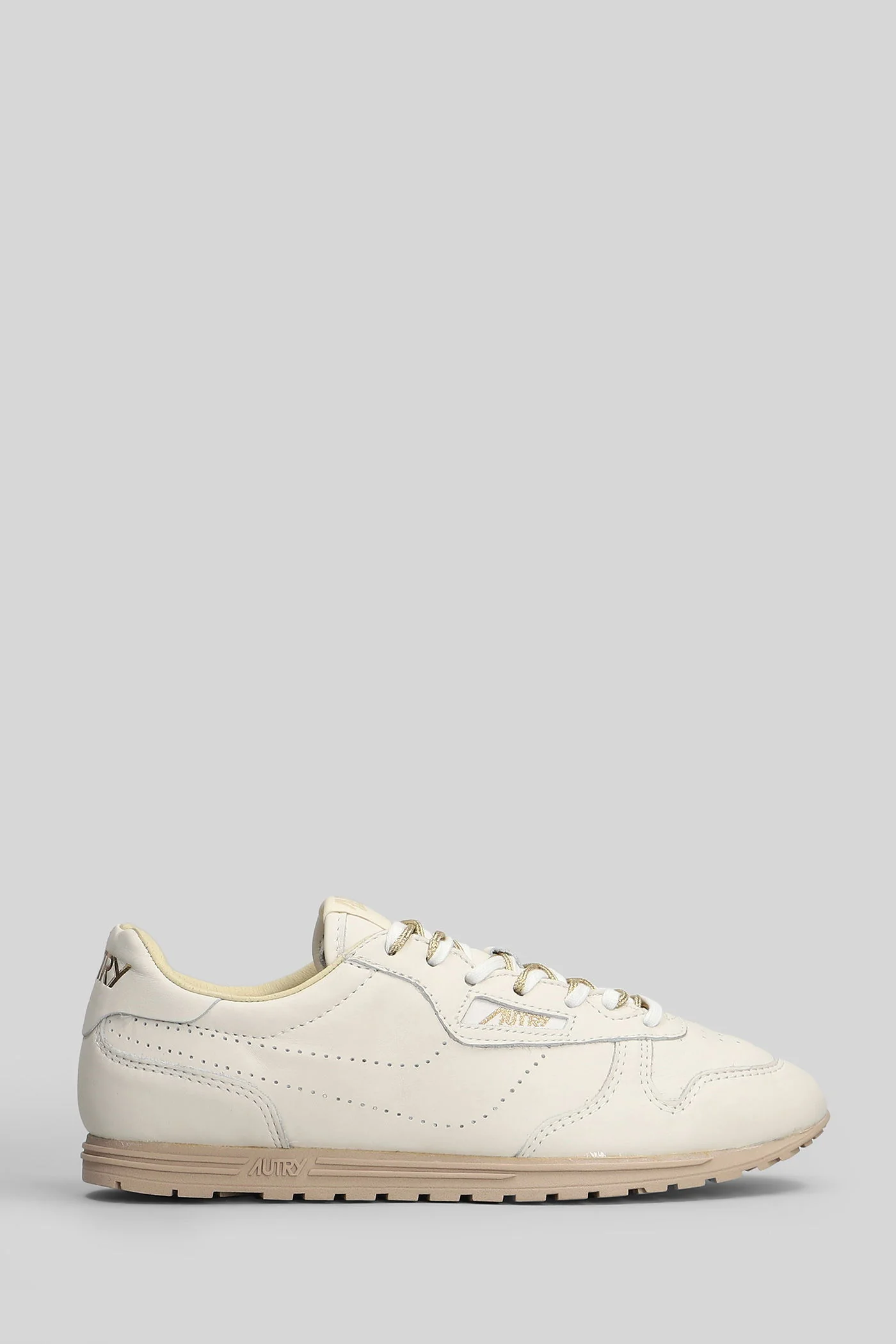 Windspin Low Sneakers in beige leather
