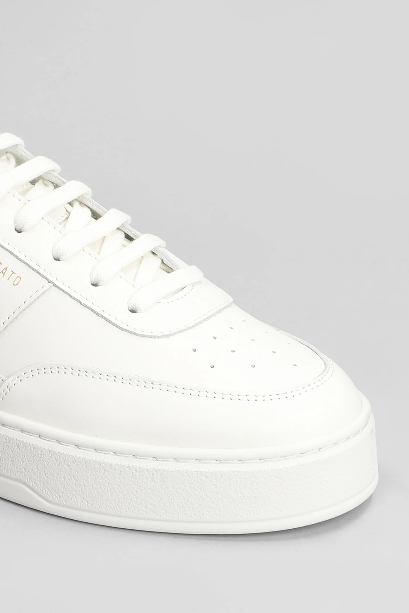 Orbit Vintage Sneakers in white leather - Image 5