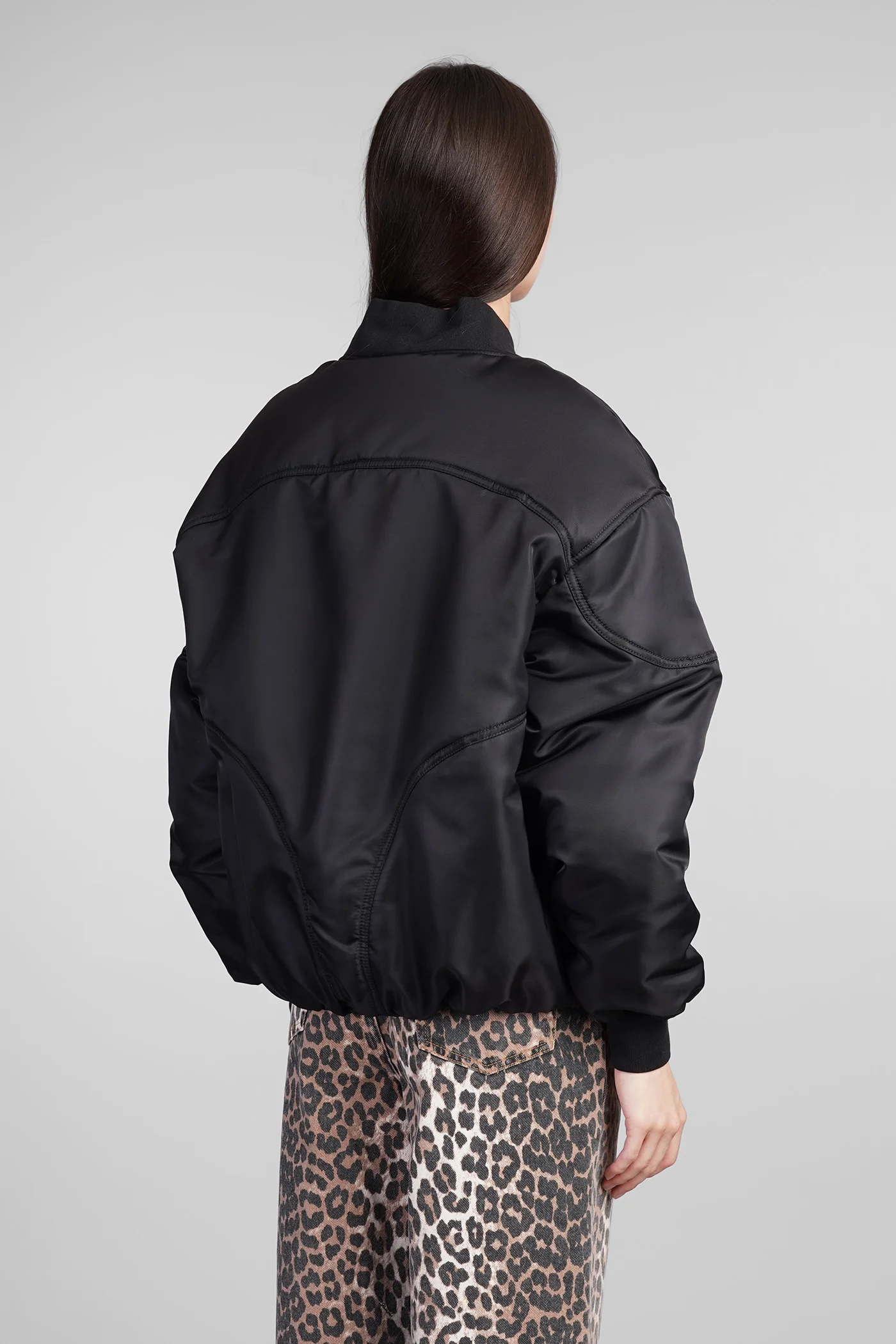 Bomber Jacket in black polyamide - Image 3
