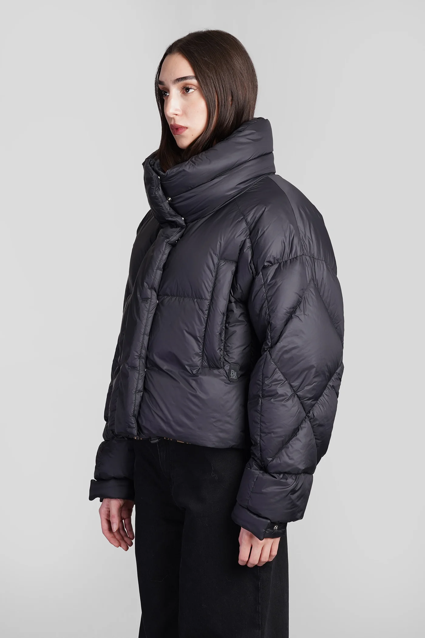 puffer in black polyamide - Image 4