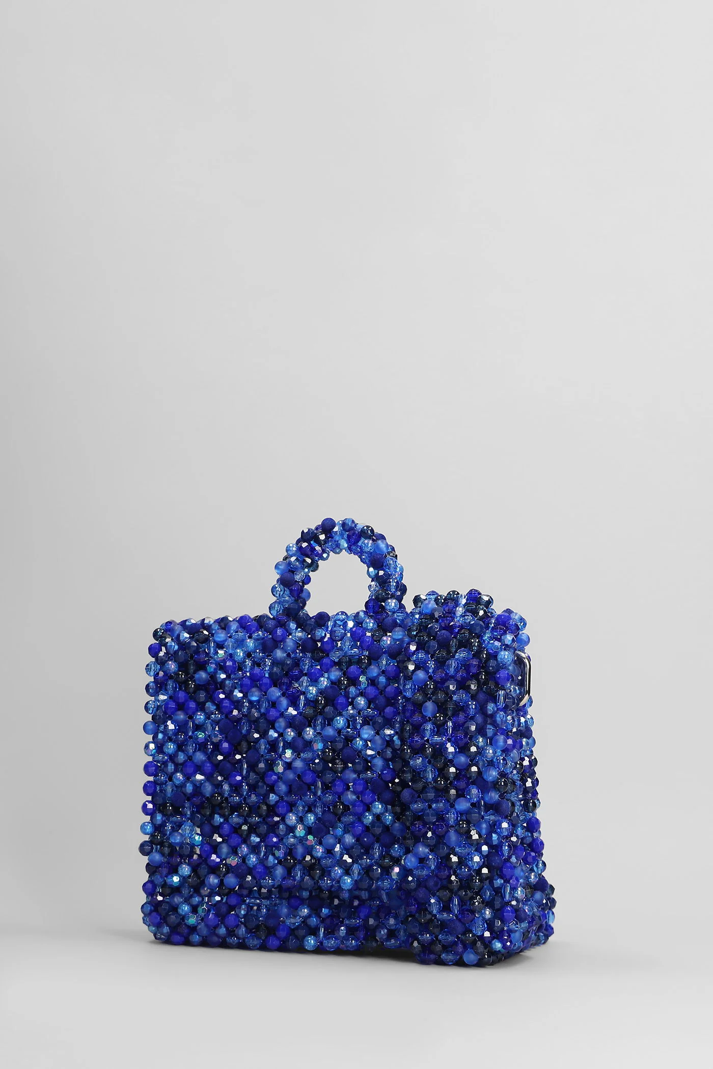 Renato mini Tote in blue acrylic - Image 2