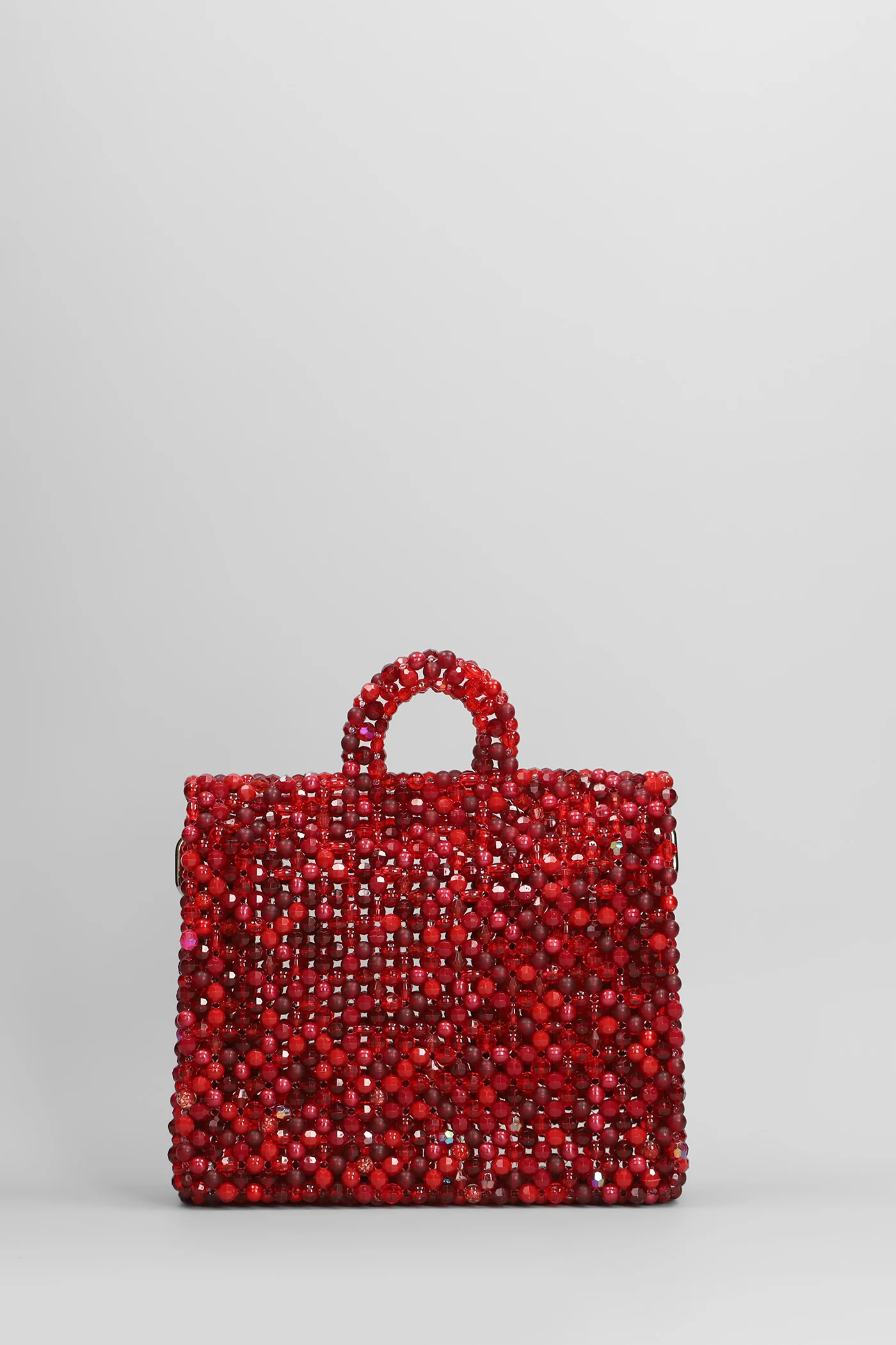Renato mini Tote in red acrylic - Image 3