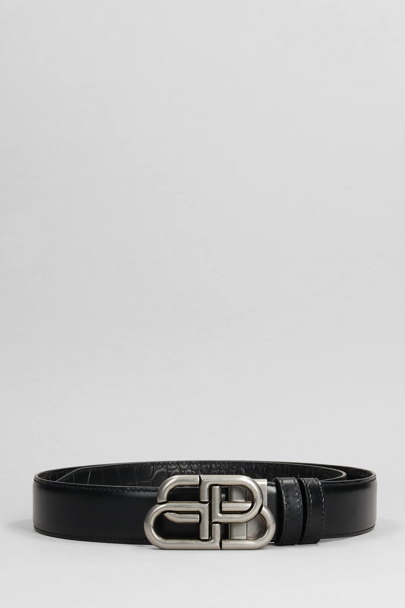 Belts in black leather