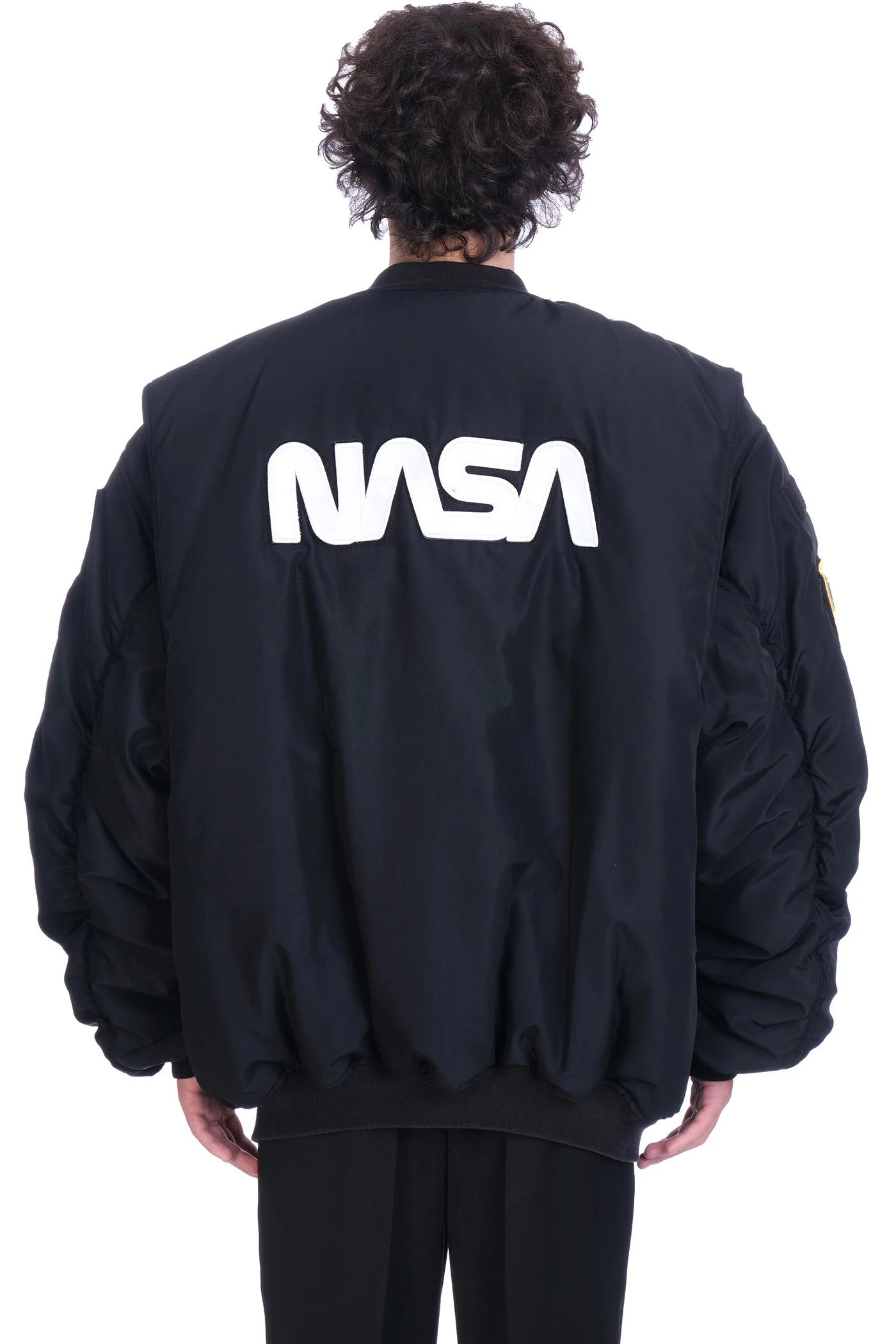 Bomber Jacket in black polyamide - Image 3