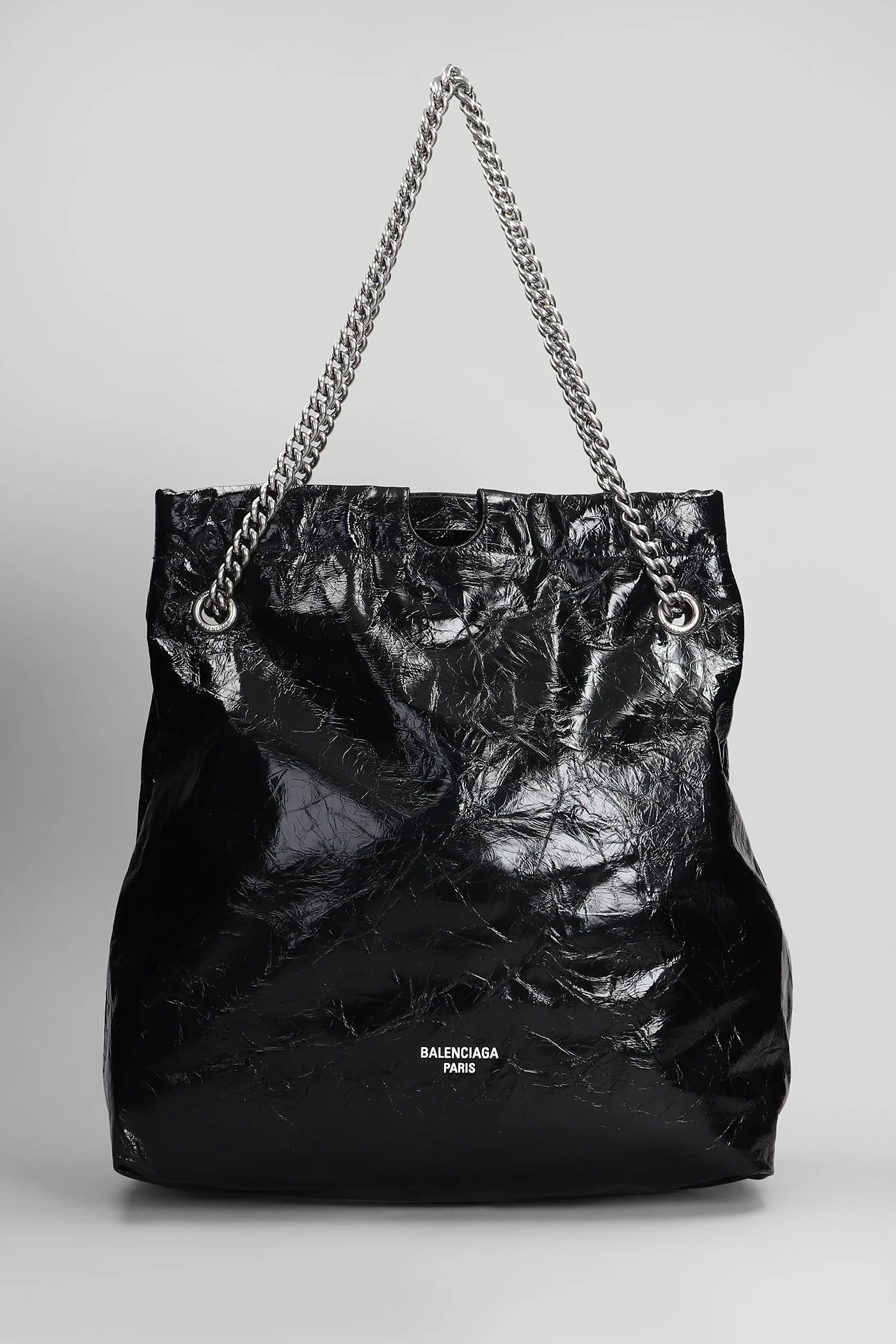 Crush tote m Tote in black leather