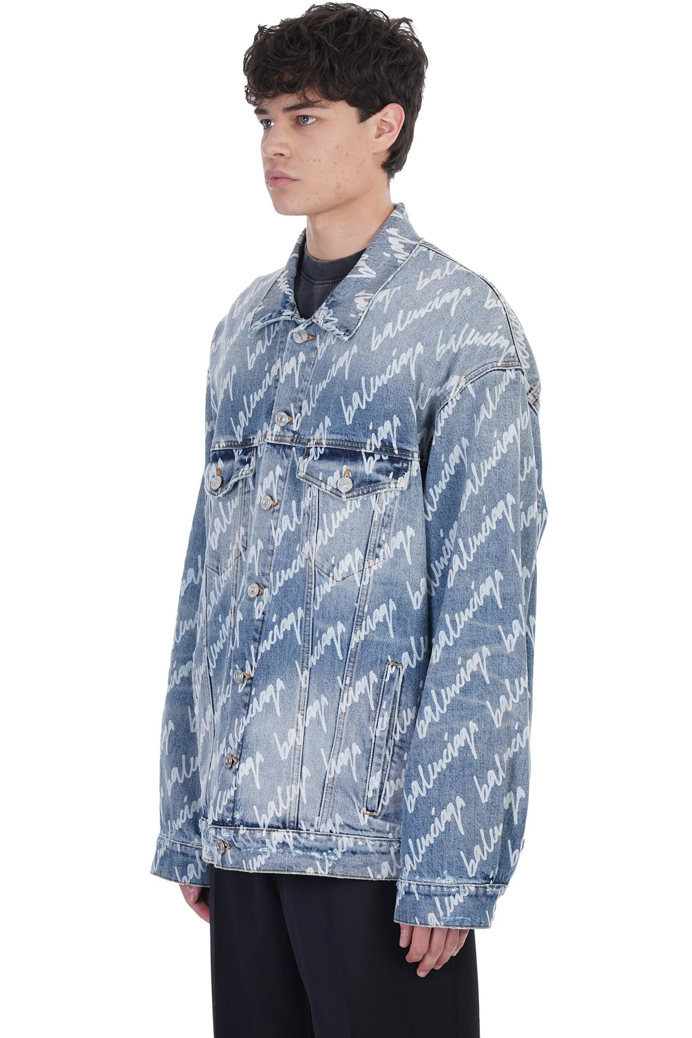 Denim Jackets in cyan denim - Image 4