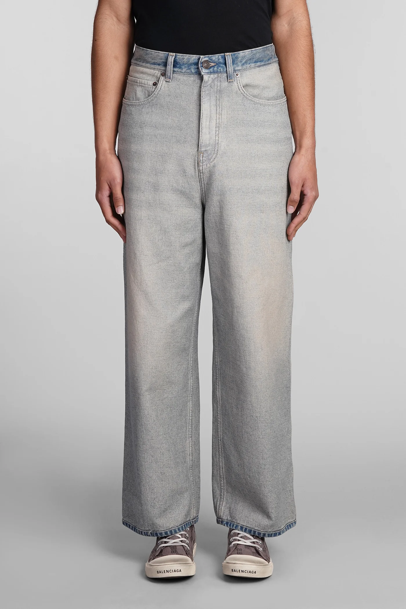 Jeans in beige cotton