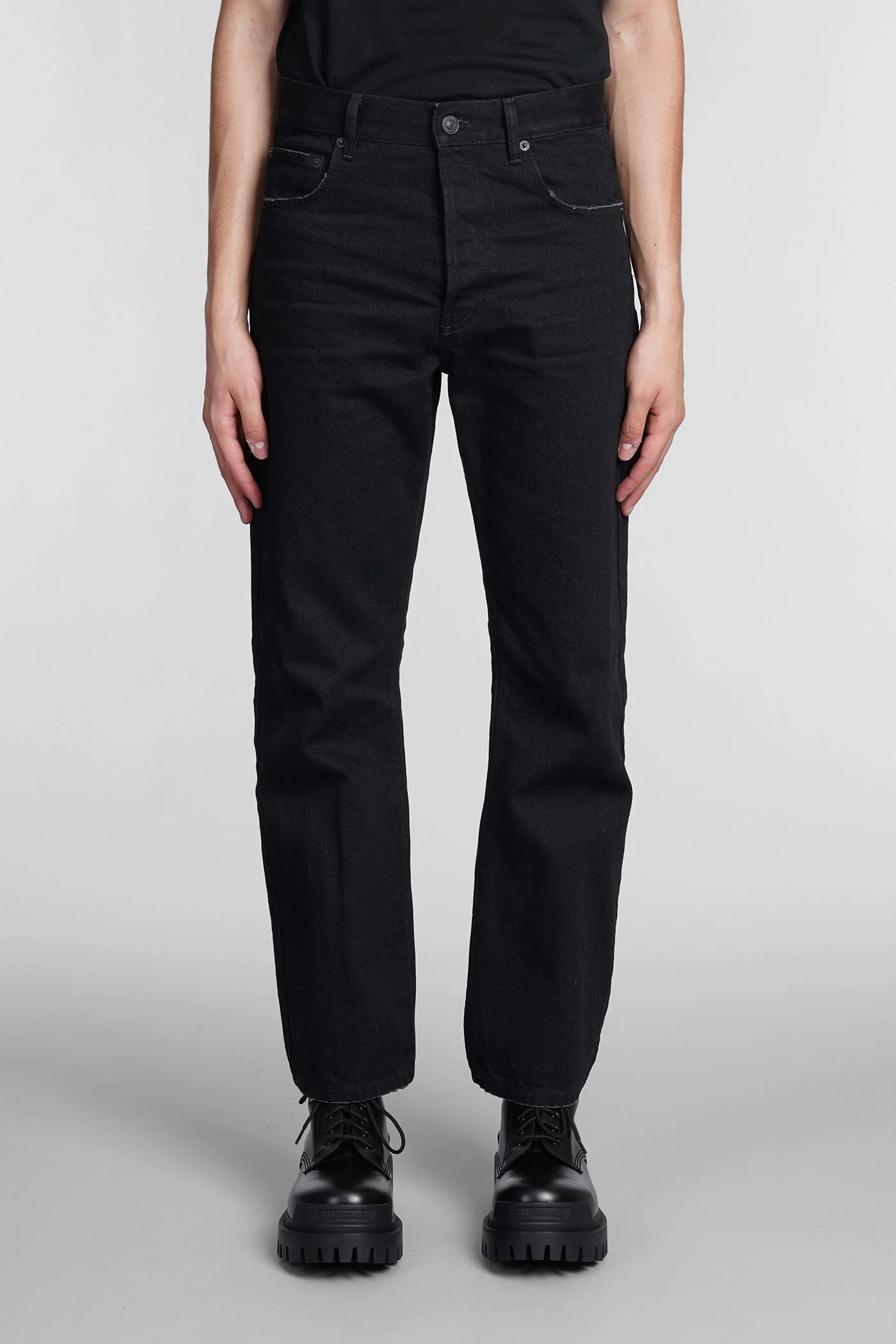 Jeans in black denim