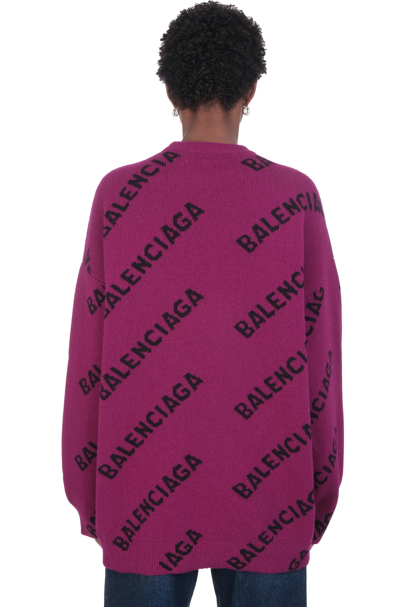 Knitwear in Viola wool - Image 3