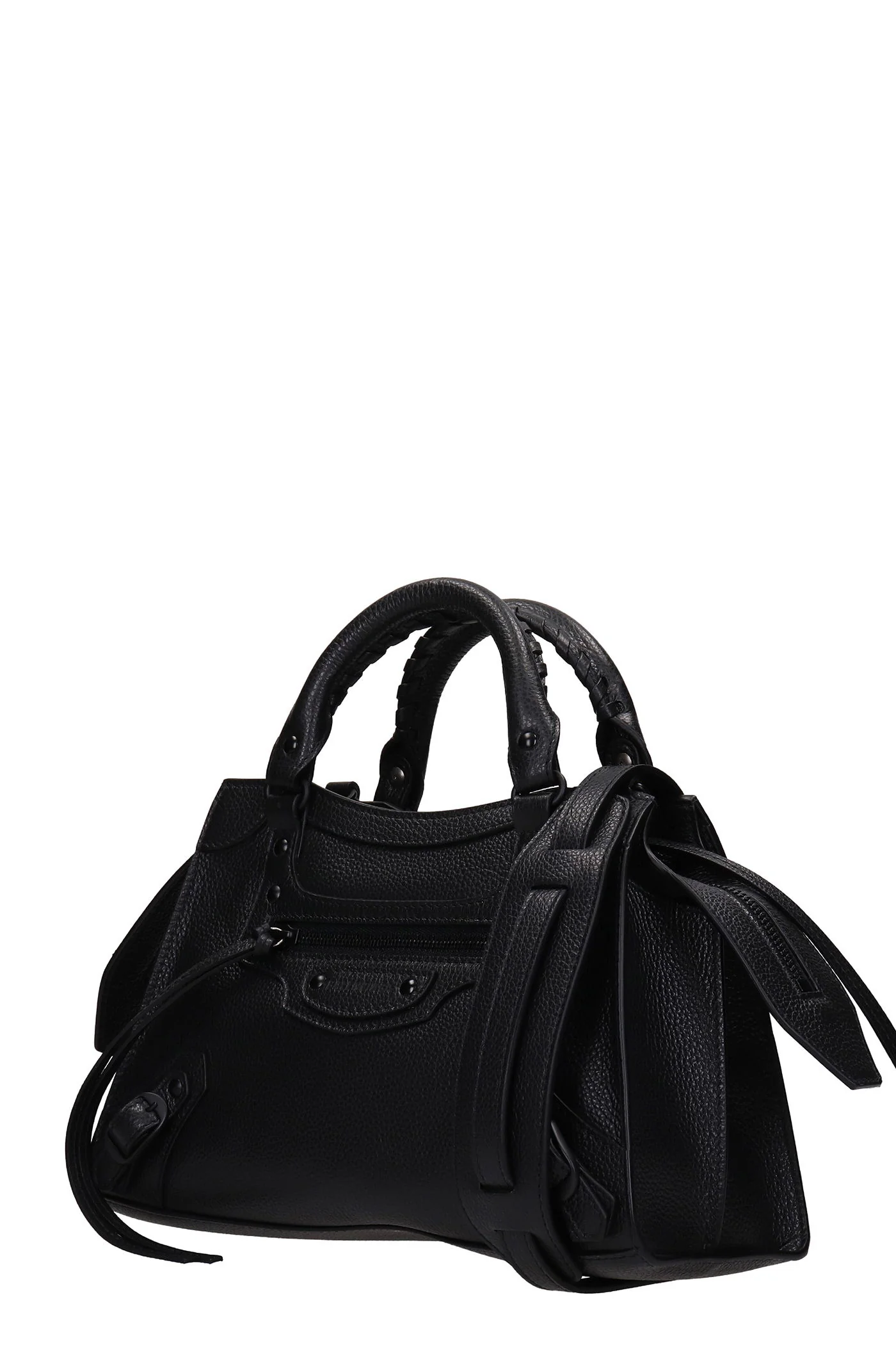 Neo city ax Hand bag in black leather - Image 3