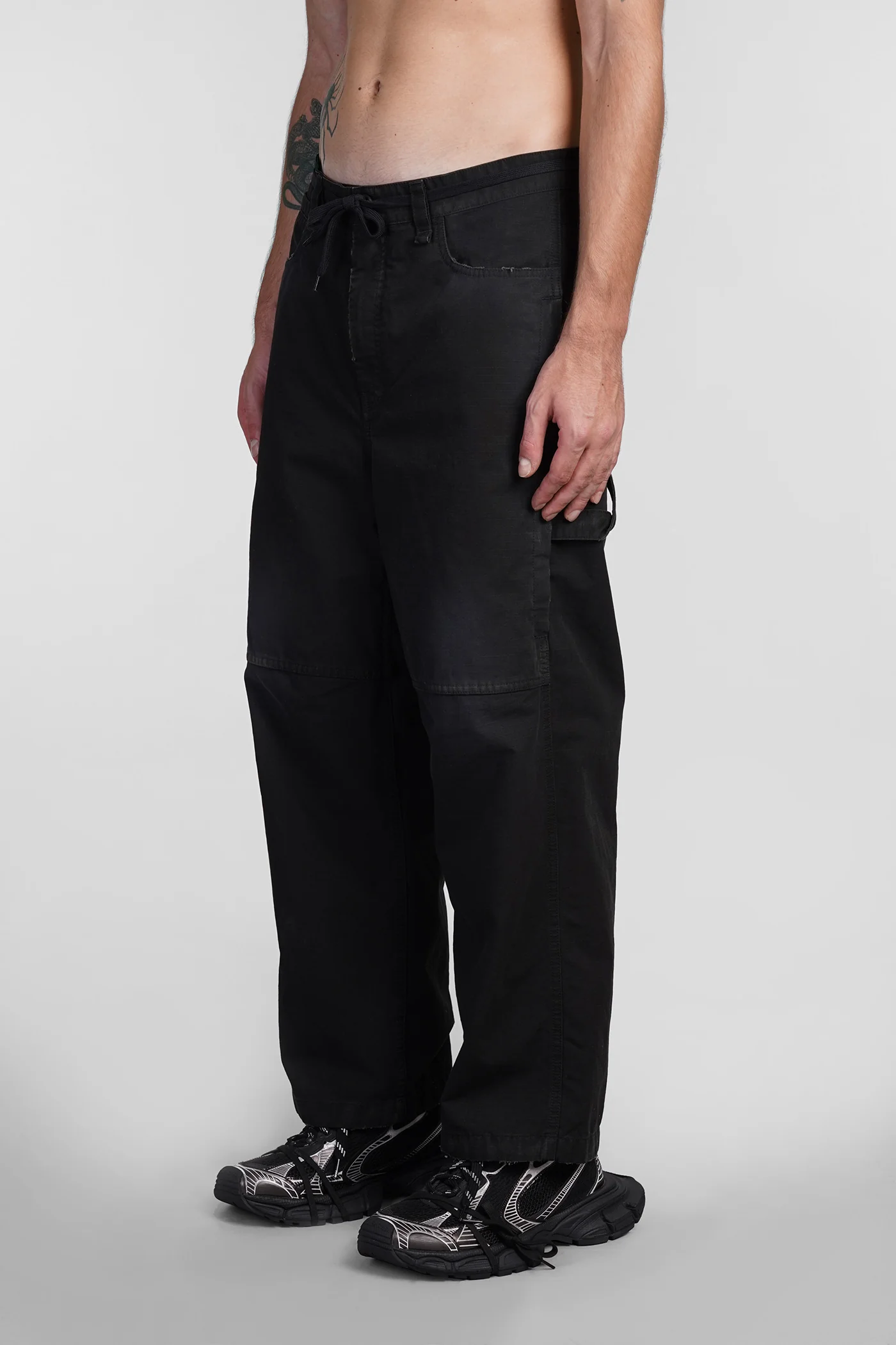 Pants in black cotton - Image 4