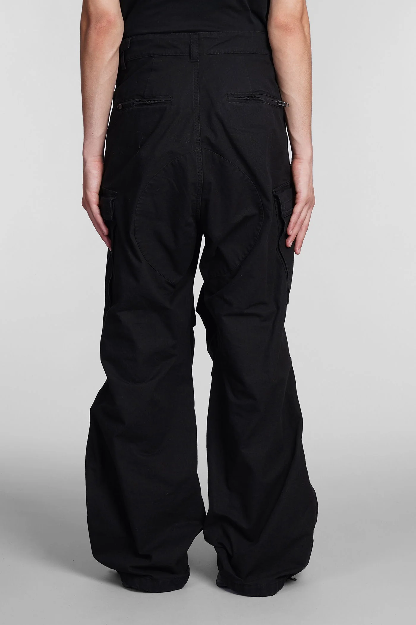 Pants in black cotton - Image 3