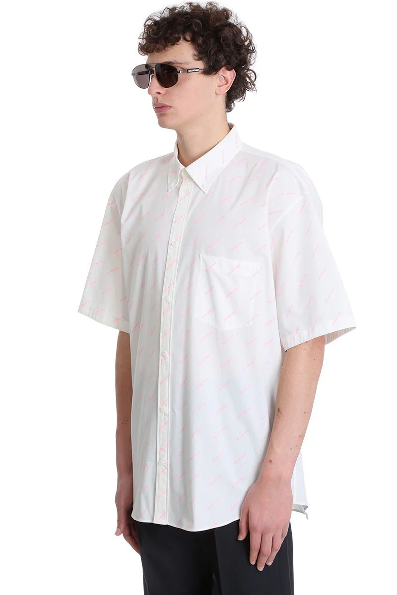 Shirt in white cotton - Image 4