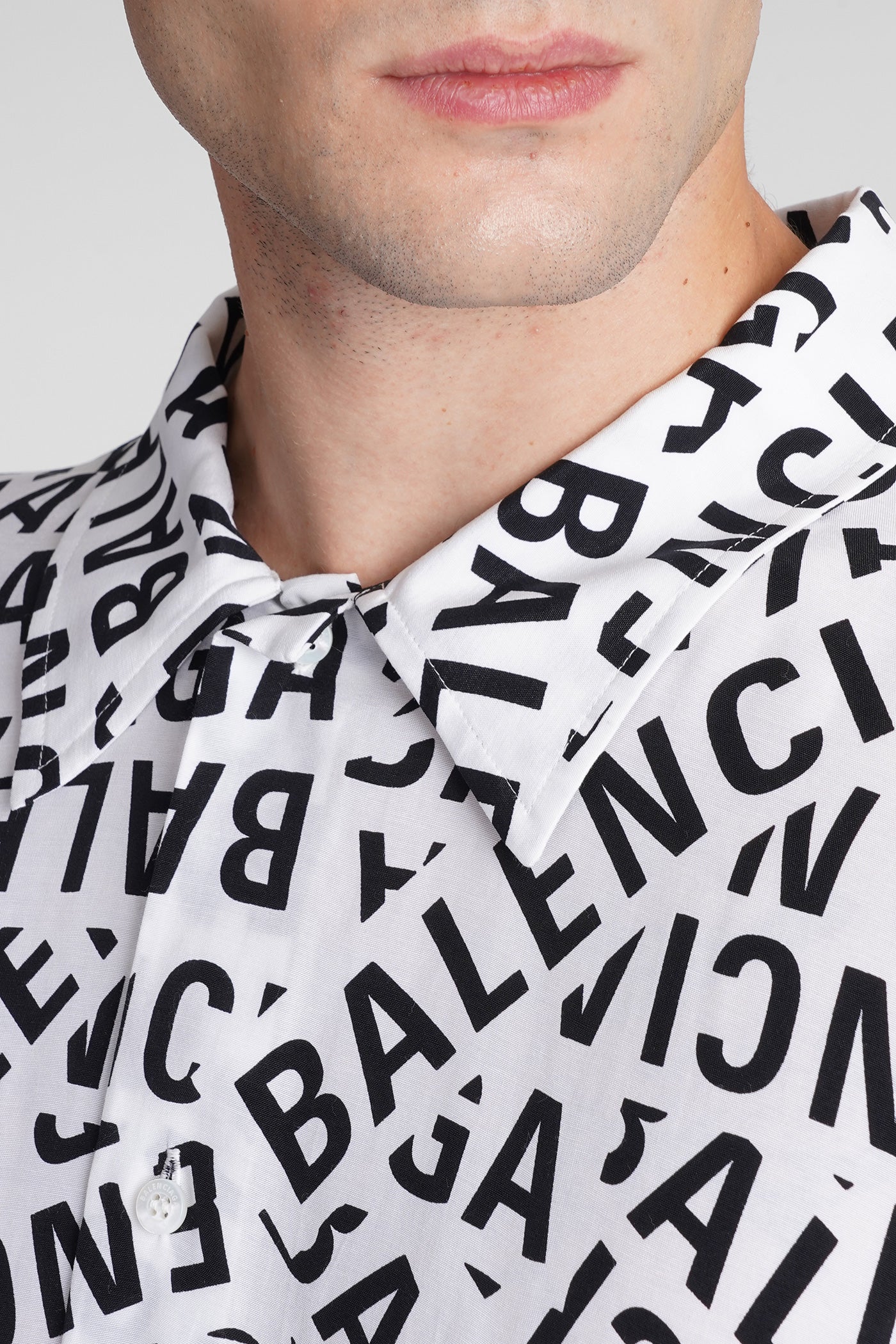 Shirt in white polyamide polyester - Image 5