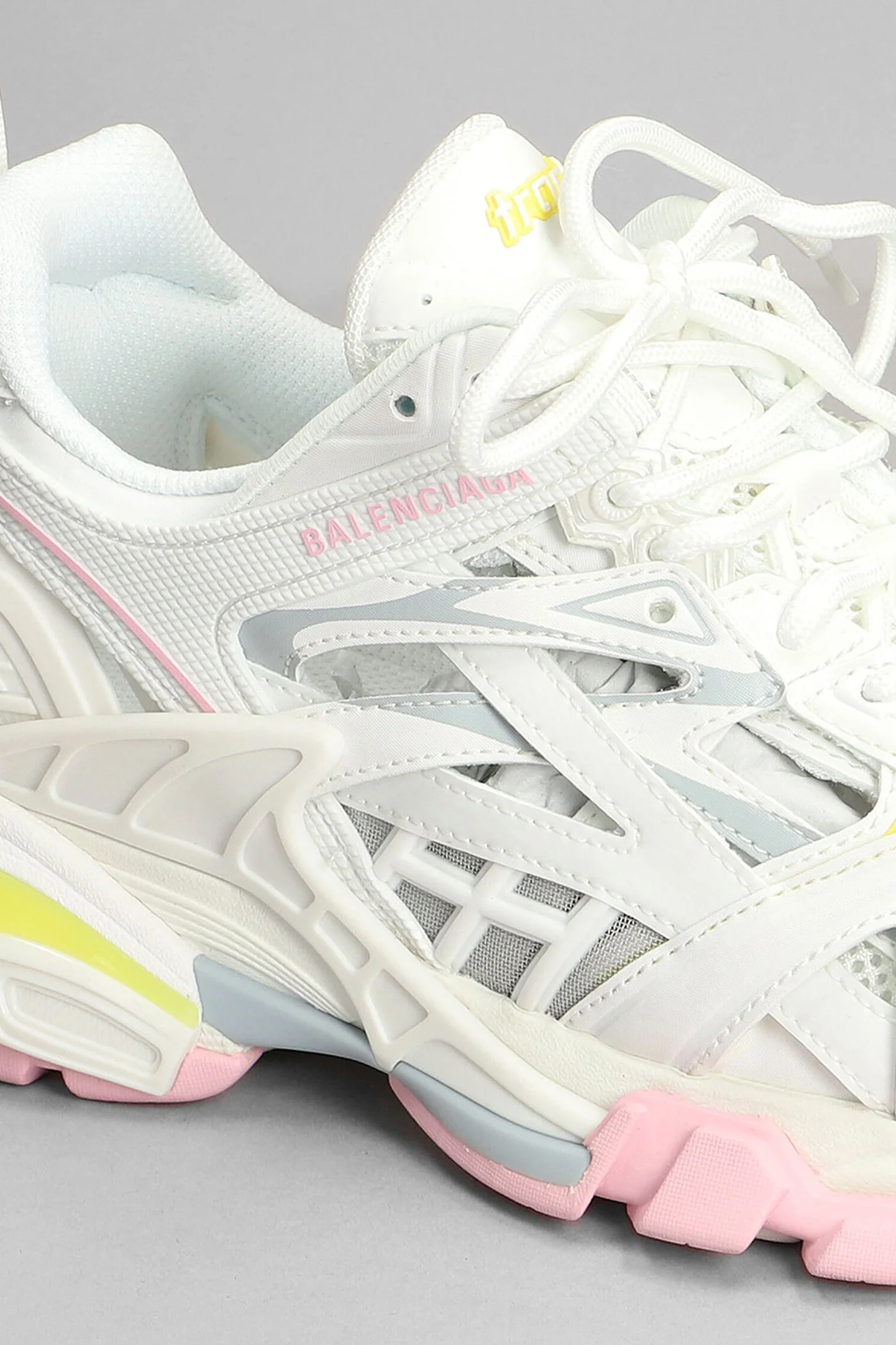 Sneakers in yellow synthetic fibers - Image 5