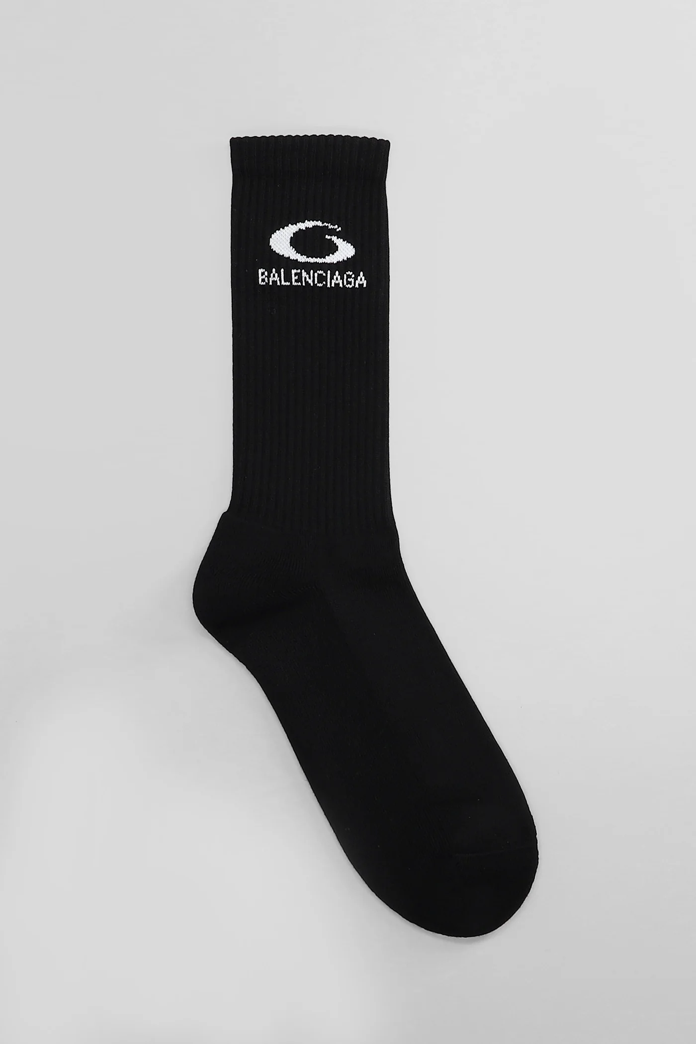 Socks in black cotton - Image 2