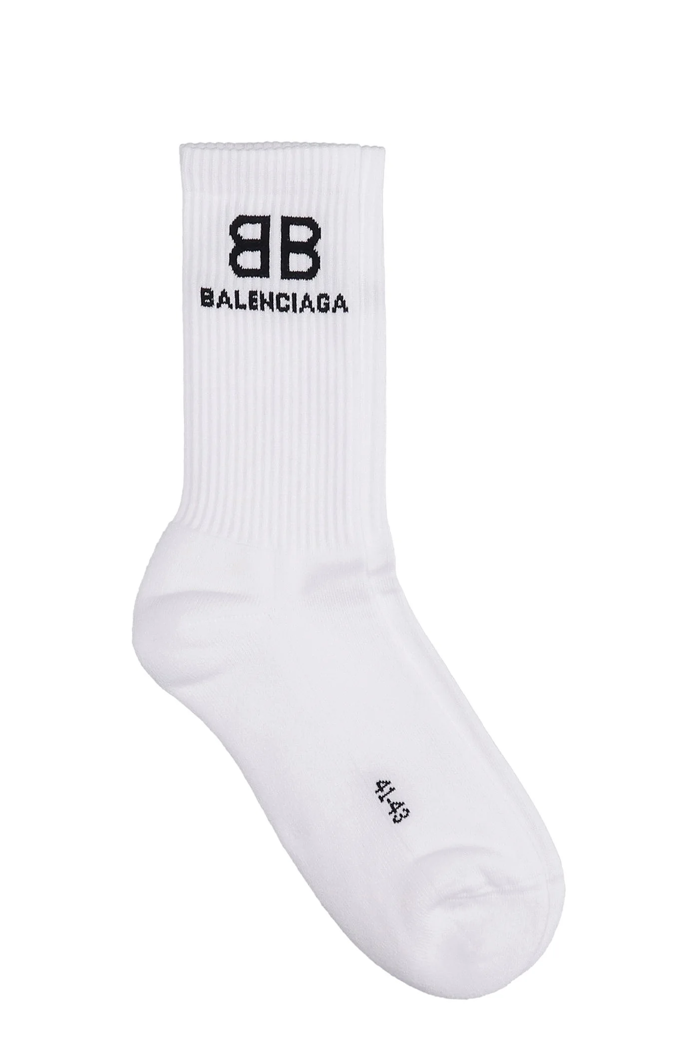 Socks in white cotton