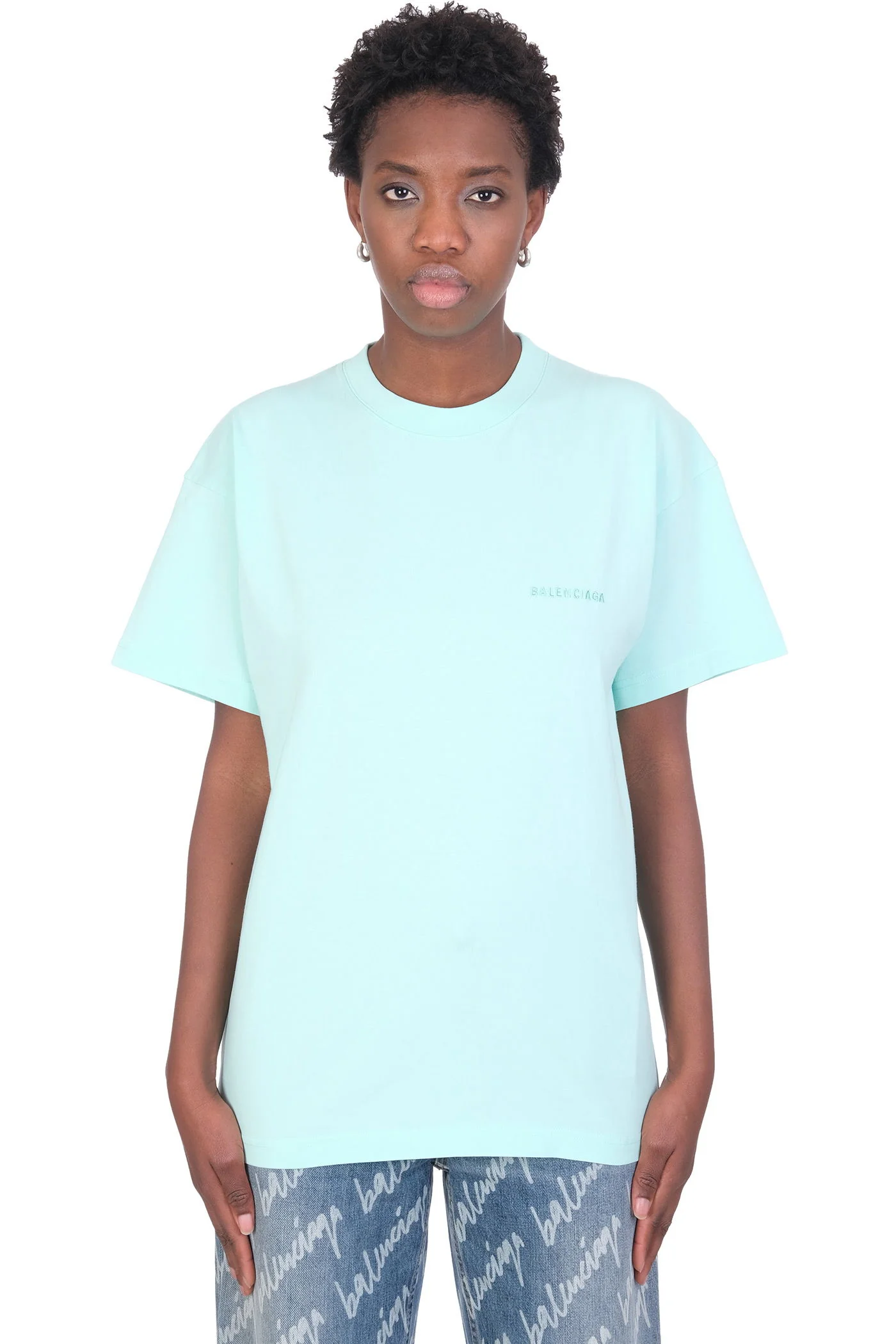 T-Shirt in green cotton