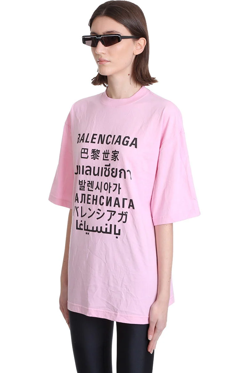 T-Shirt in rose-pink cotton - Image 4