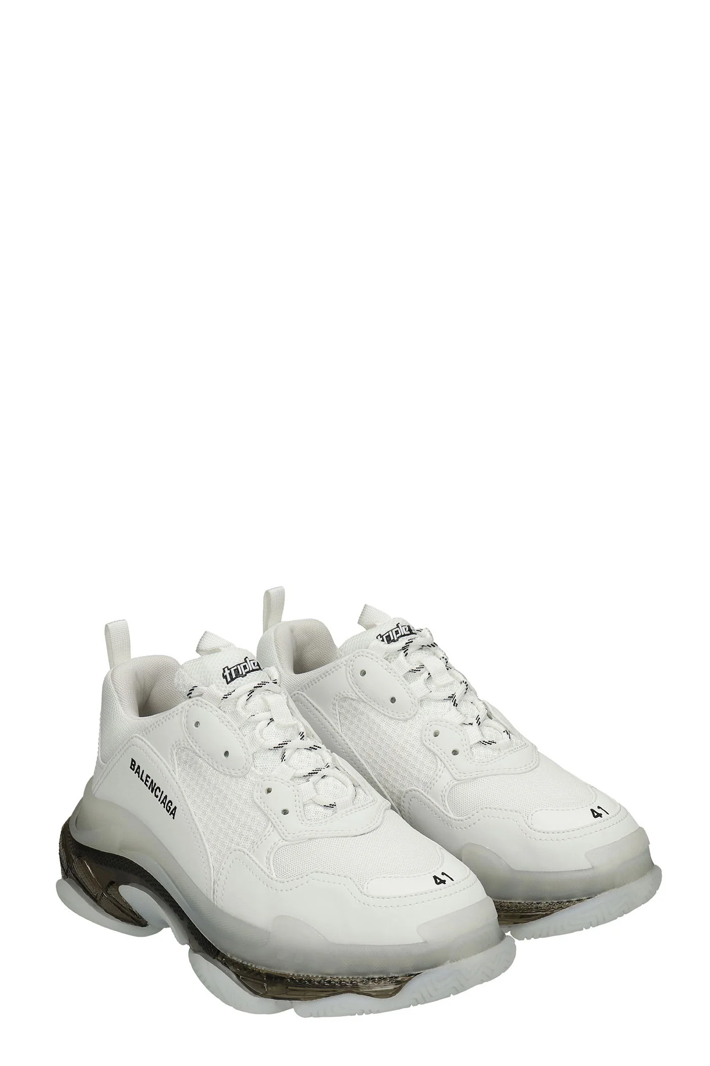 Triple s Sneakers in white polyester - Image 2