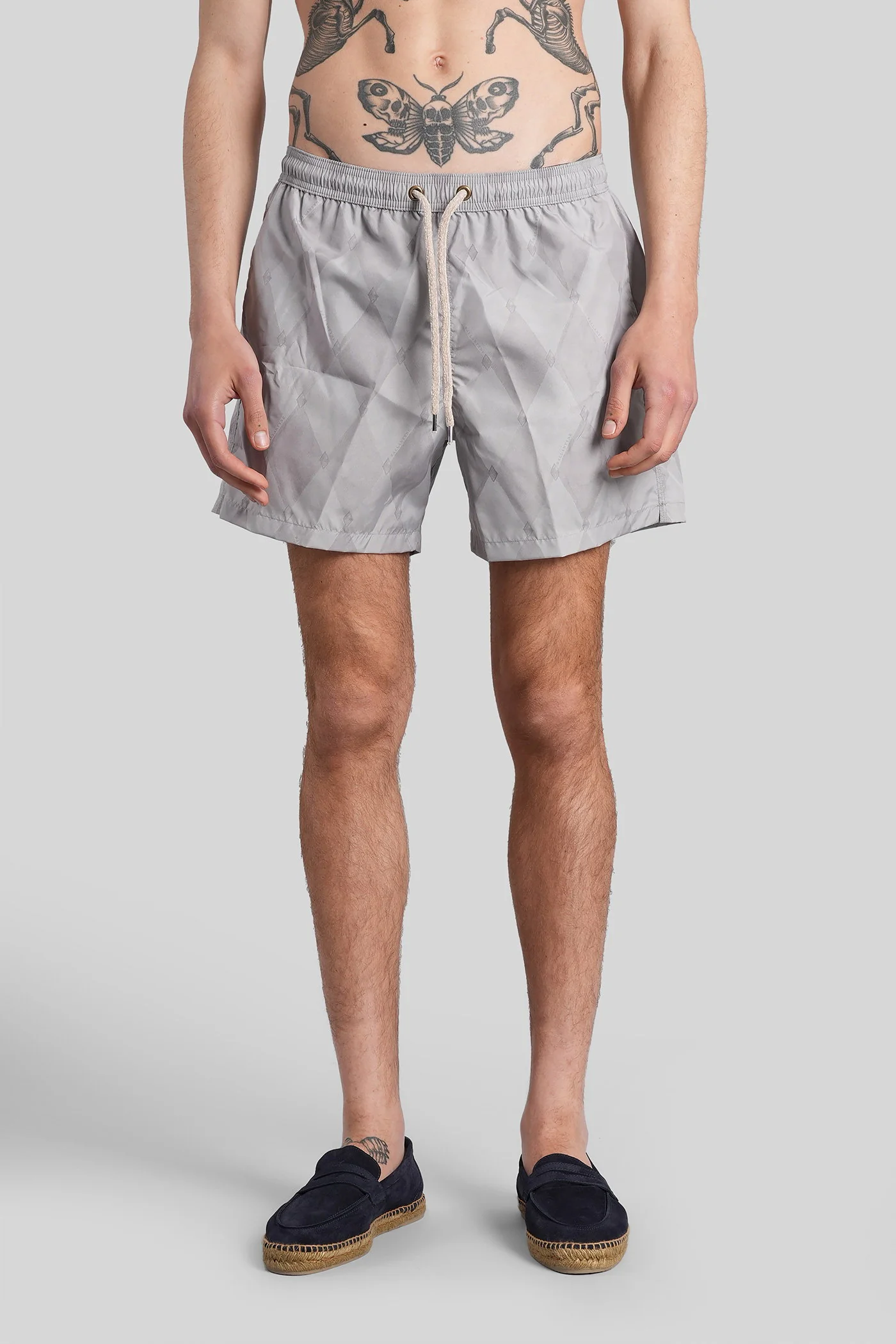 Beachwear in grey polyester